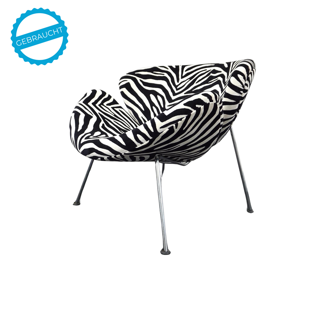 Artifort Orange Slice Design Sessel | Neu Gepolstert | Zebraprint