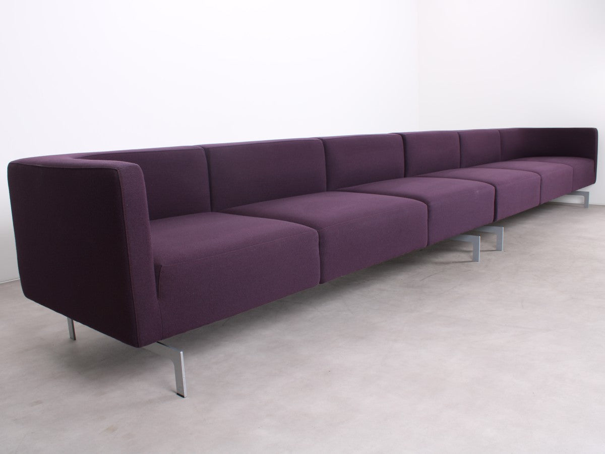 Gebrauchtes Arco Side by Side Sofa in Purpurviolett