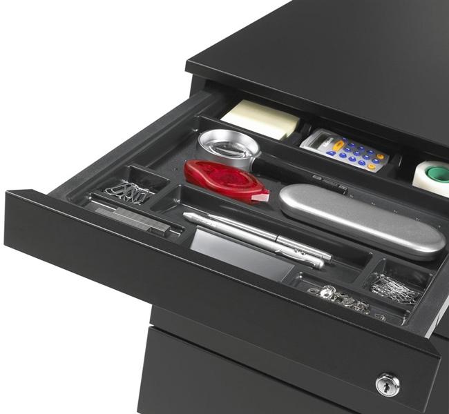 RMOffice PRO Standcontainer | 4 Schubladen | Inkl. Deckplatte mit Anbau