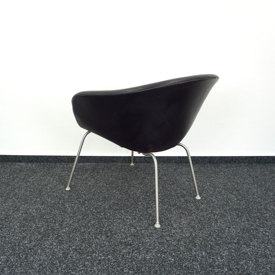 Arper Duna Design Sessel | Schwarz | Leder