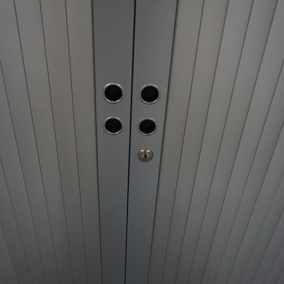 Gispen Aktenschrank | 130 x 120 x 47 cm | Grau | 4 OH