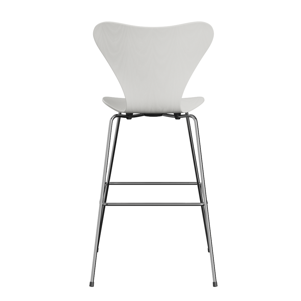 Fritz Hansen Serie 7 Design Barhocker | Modell 3197 | Weiß