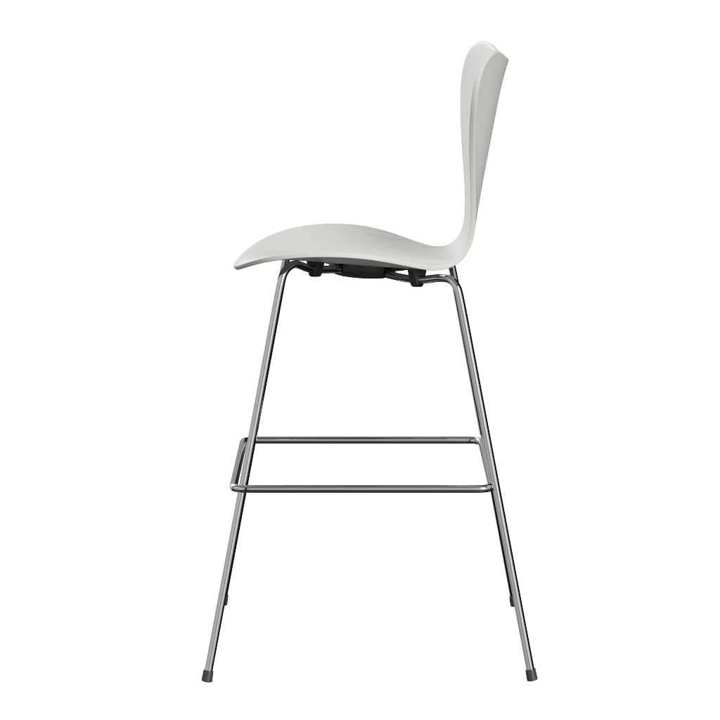 Fritz Hansen Serie 7 Design Barhocker | Modell 3197 | Weiß