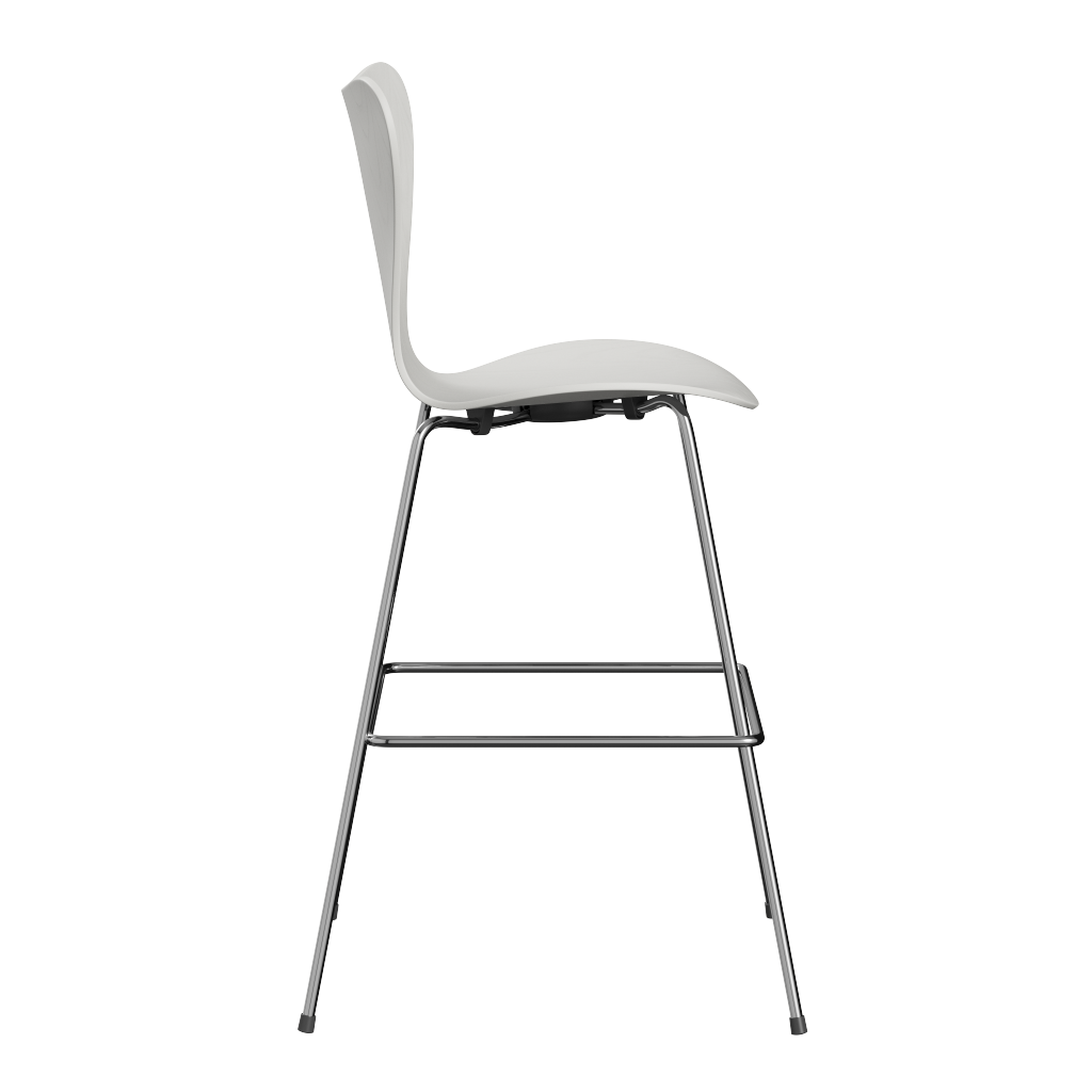Fritz Hansen Serie 7 Design Barhocker | Modell 3197 | Weiß