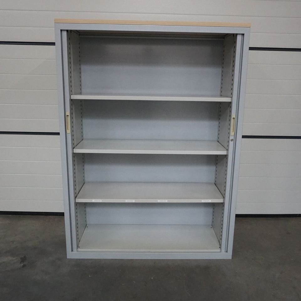 Lensvelt Aktenschrank | 162 x 120 x 45 cm | Grau | 4 OH