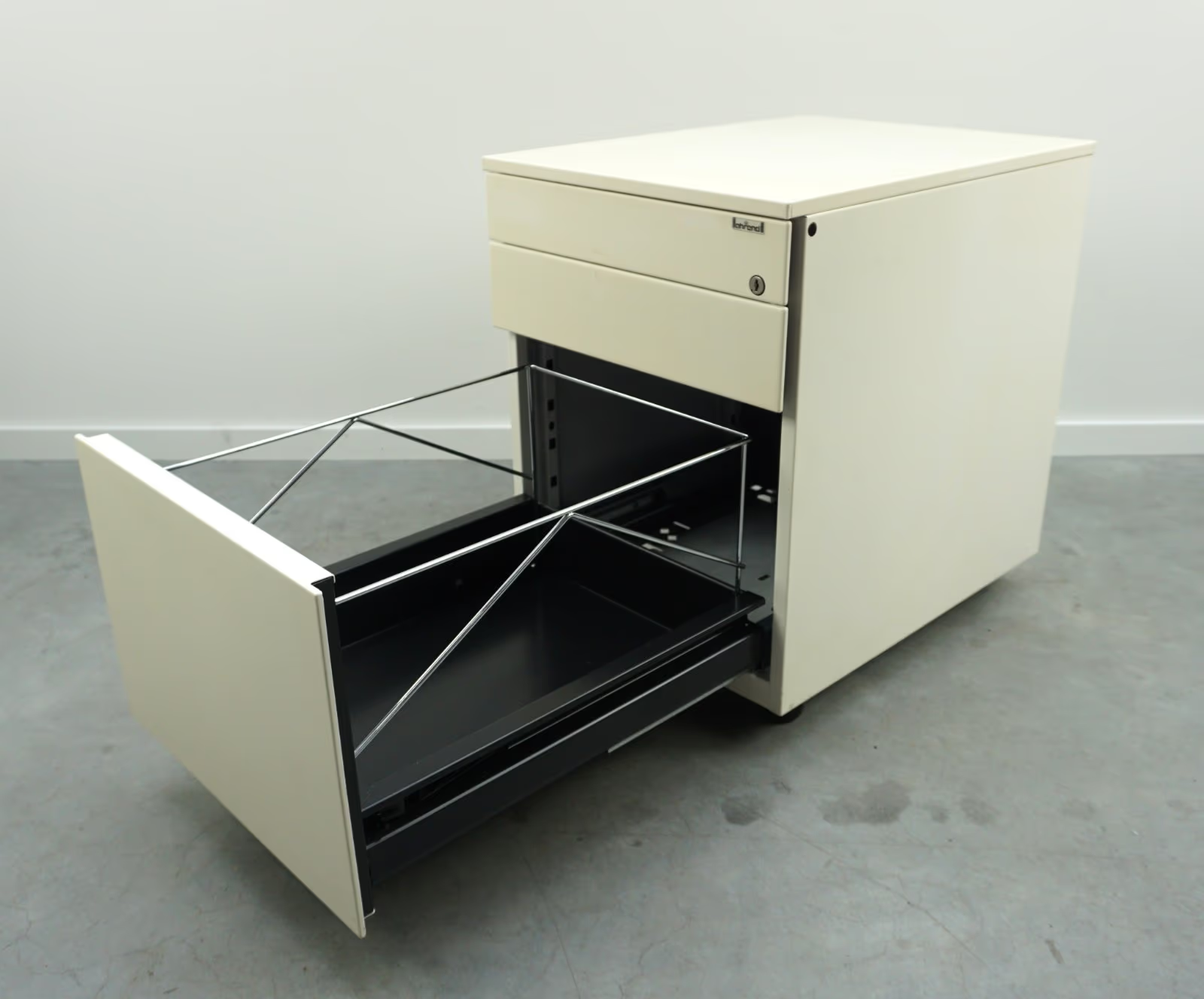 Ahrend Rollcontainer | 3 Schubladen | Creme | 57 x 43 x 56 cm