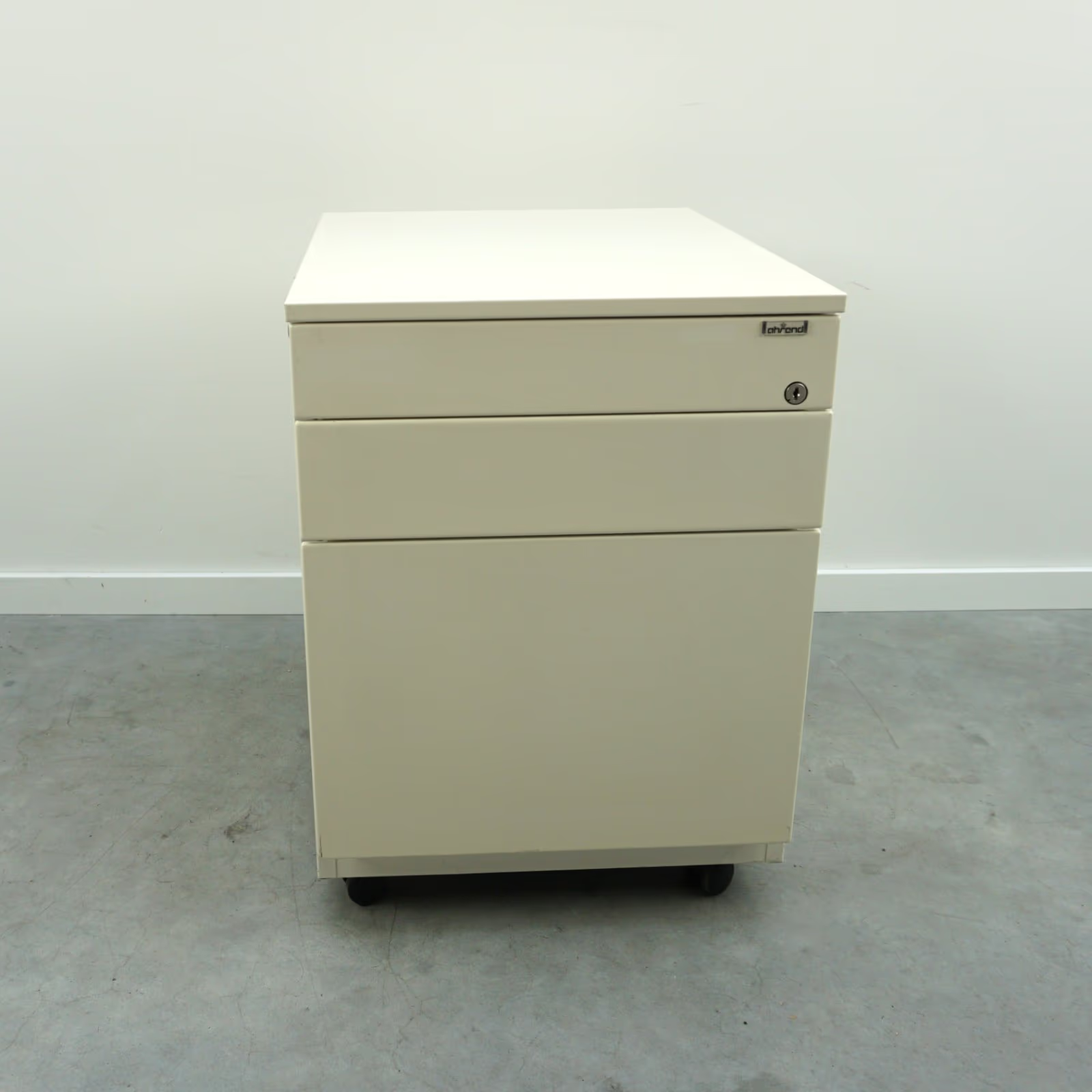 Ahrend Rollcontainer | 3 Schubladen | Creme | 57 x 43 x 56 cm
