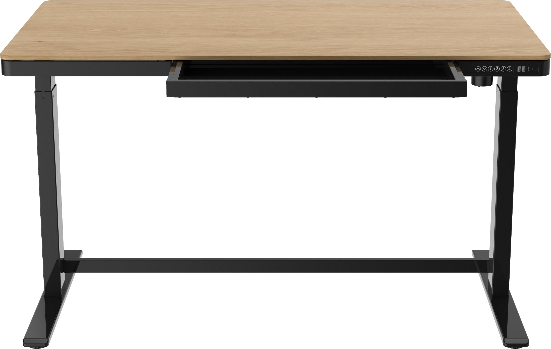 Euroseats Schreibtisch | Elektrisch höhenverstellbar | 140 x 70 cm