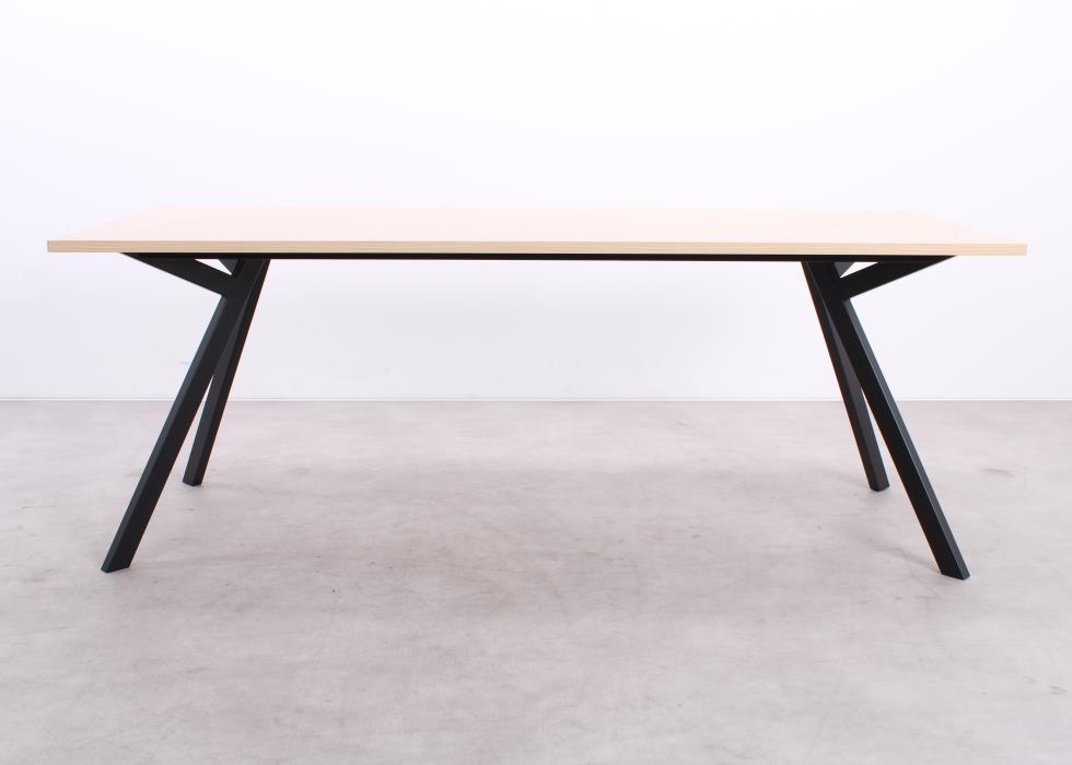 Bridge Tisch | Schwarz/Wilde Birne