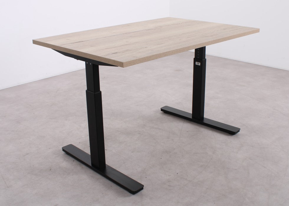 Lineaflex Sitz-Sitz-Schreibtisch | Verstellbarer mit Kurbel
