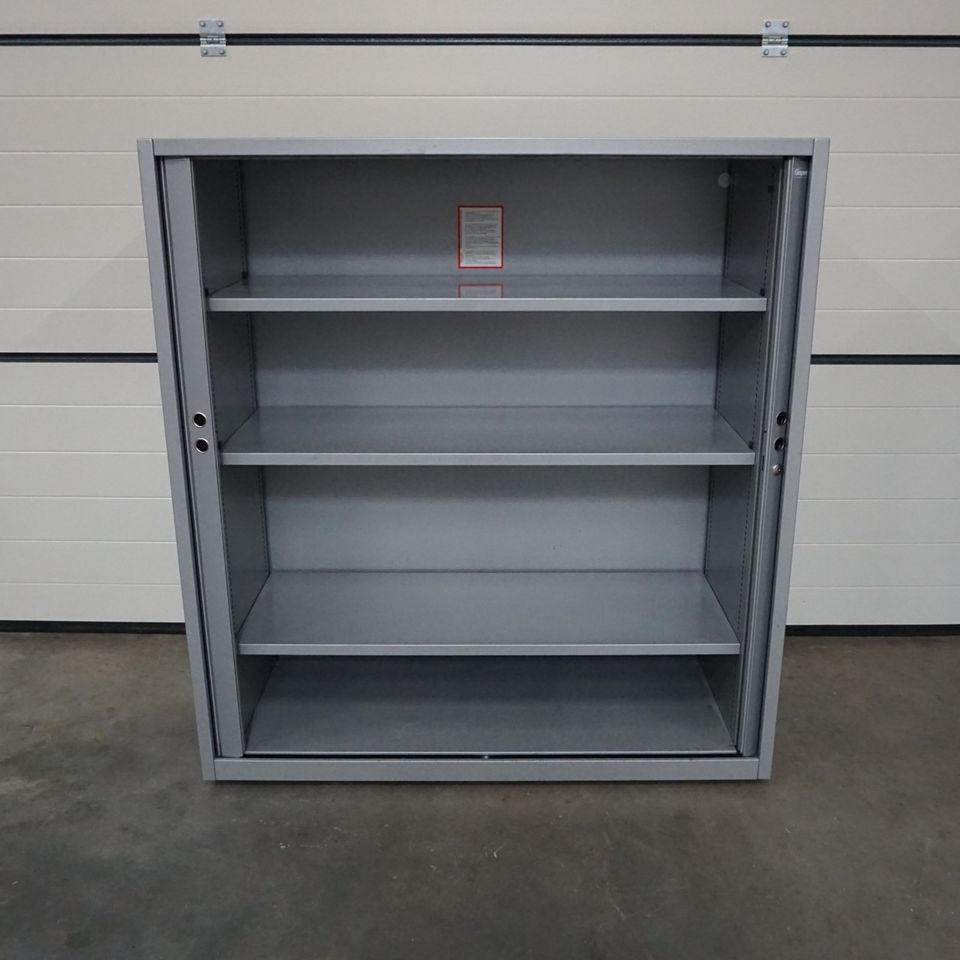 Gispen Aktenschrank | 130 x 120 x 47 cm | Grau | 4 OH