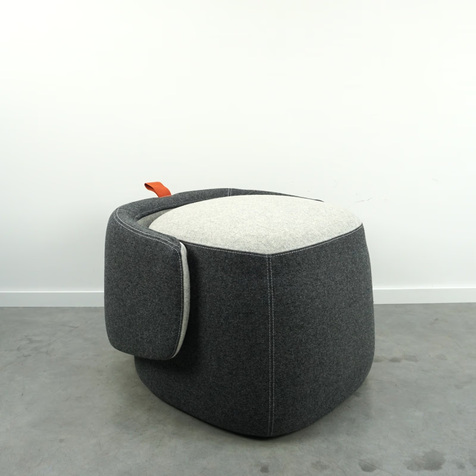 Haworth Openest Chick Pouf | Sessel | Grau Meliert