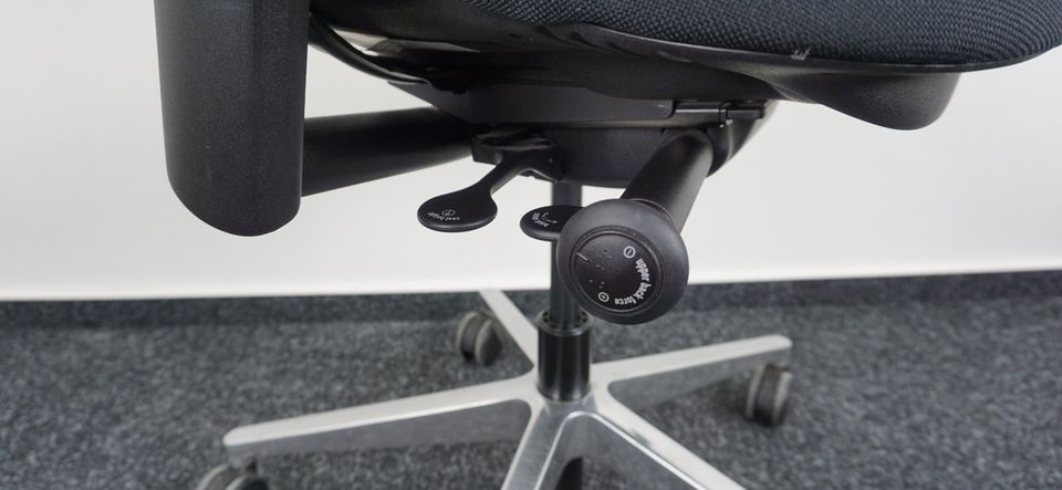 Steelcase Leap V2 Bürodrehstuhl Beige-Schwarz Einstellmöglichkeiten