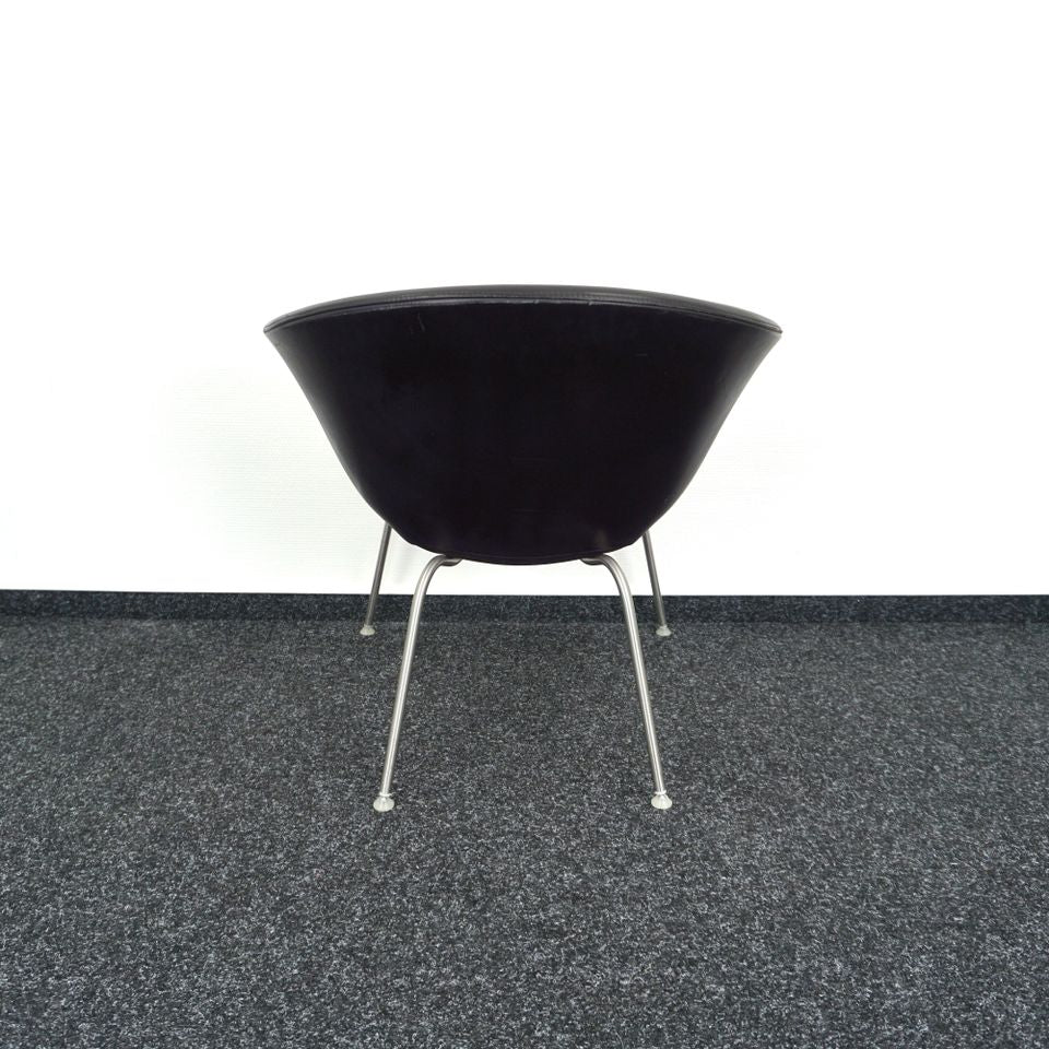 Arper Duna Design Sessel | Schwarz | Leder