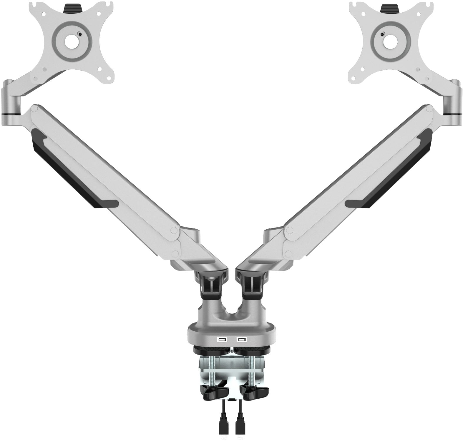 Euroseats Doppelter Monitorarm | Grau