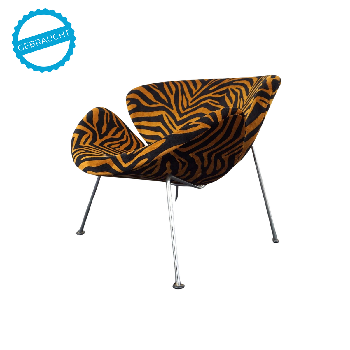 Artifort Orange Slice Design Sessel | Neu Gepolstert | Tigerprint