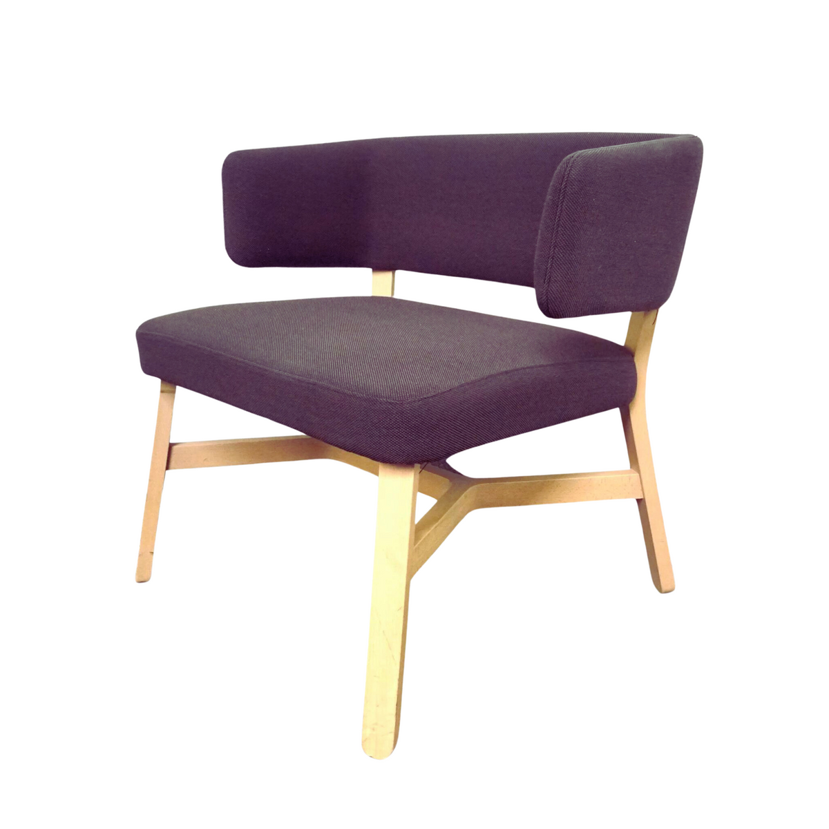 Billiani Croissant Design Sessel | Lounge Sessel | Braun | Holz