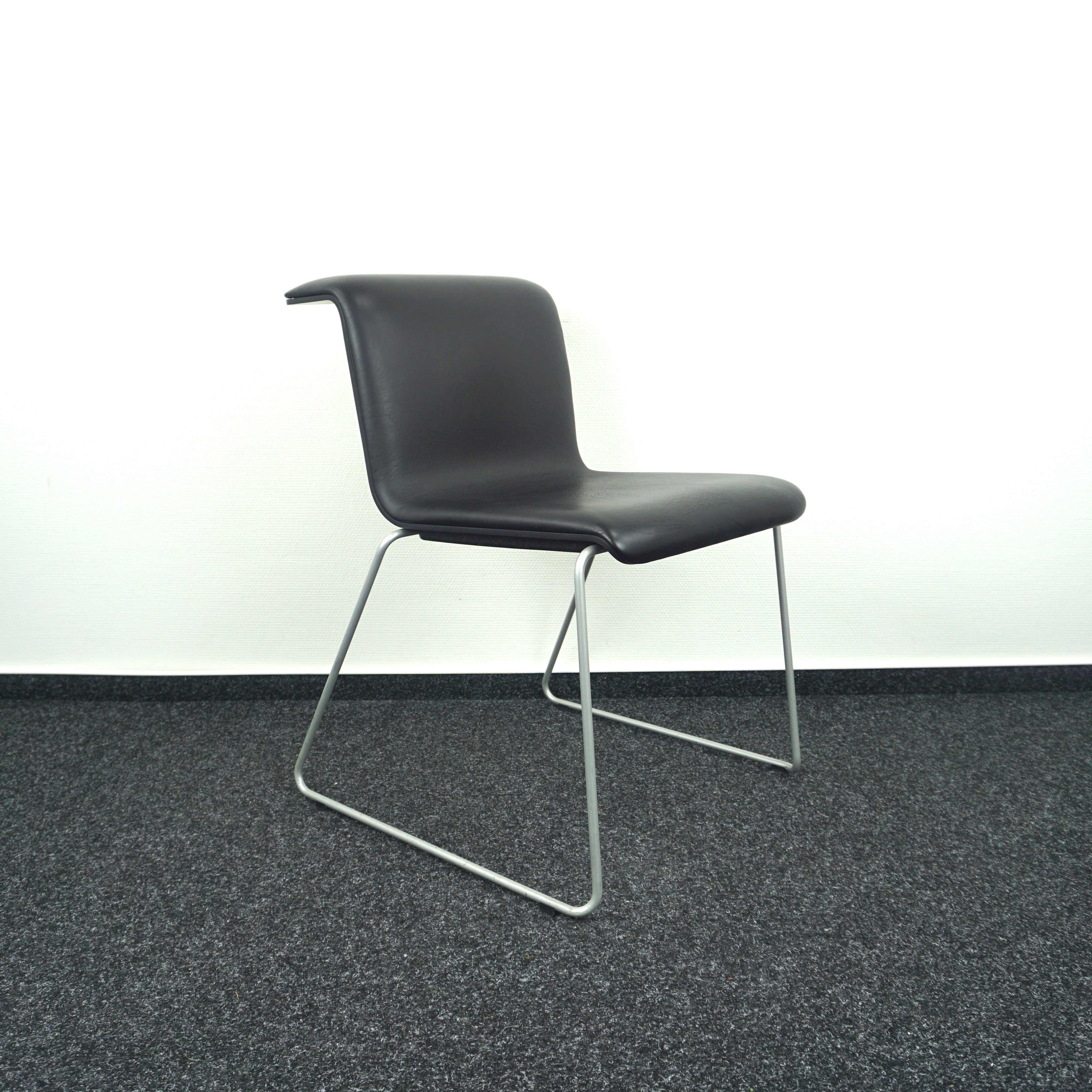 Bulo TAB Konferenzstuhl | Leder | Schwarz