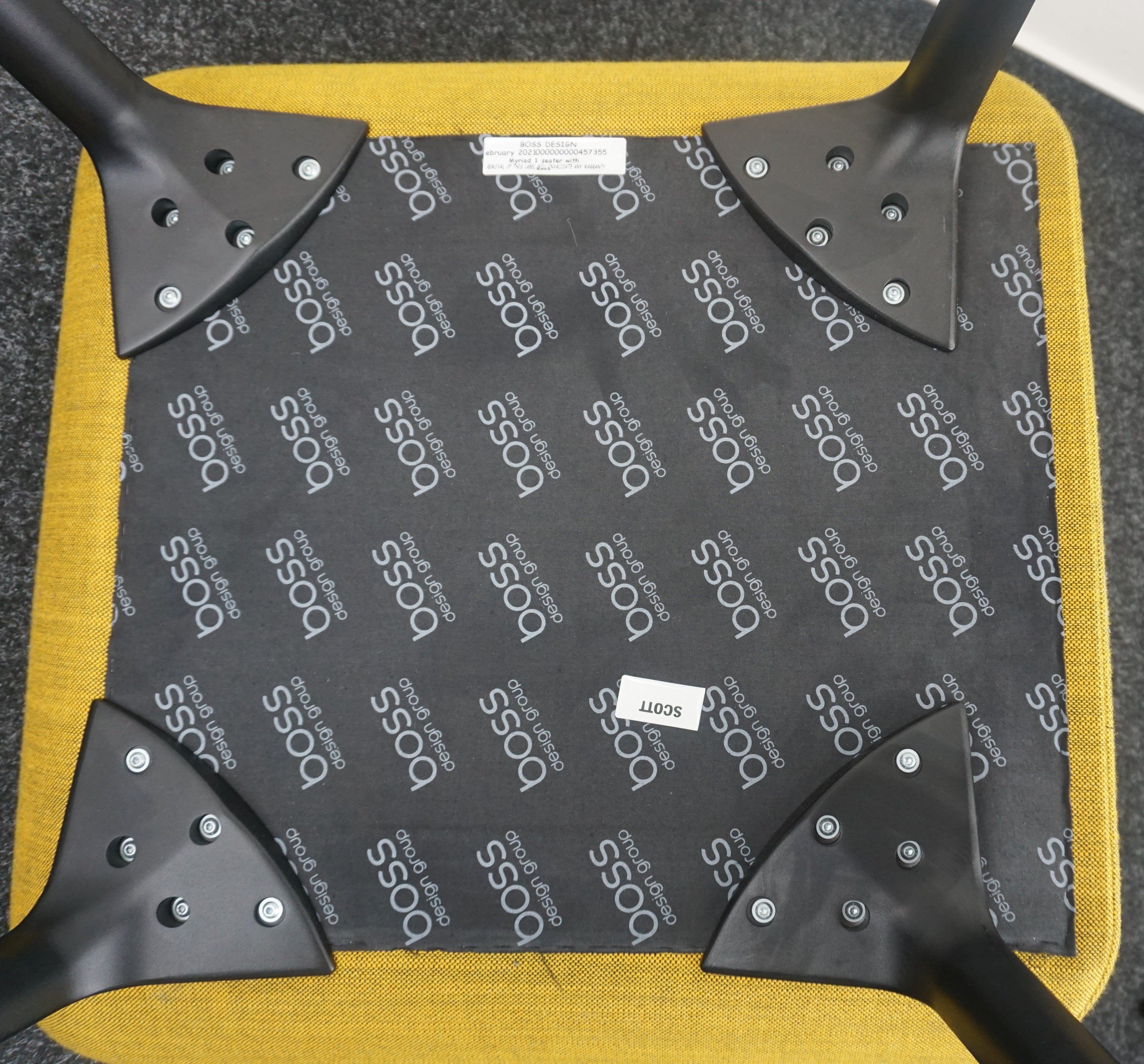 Boss Myriad Design Sessel | Grün-Gelb