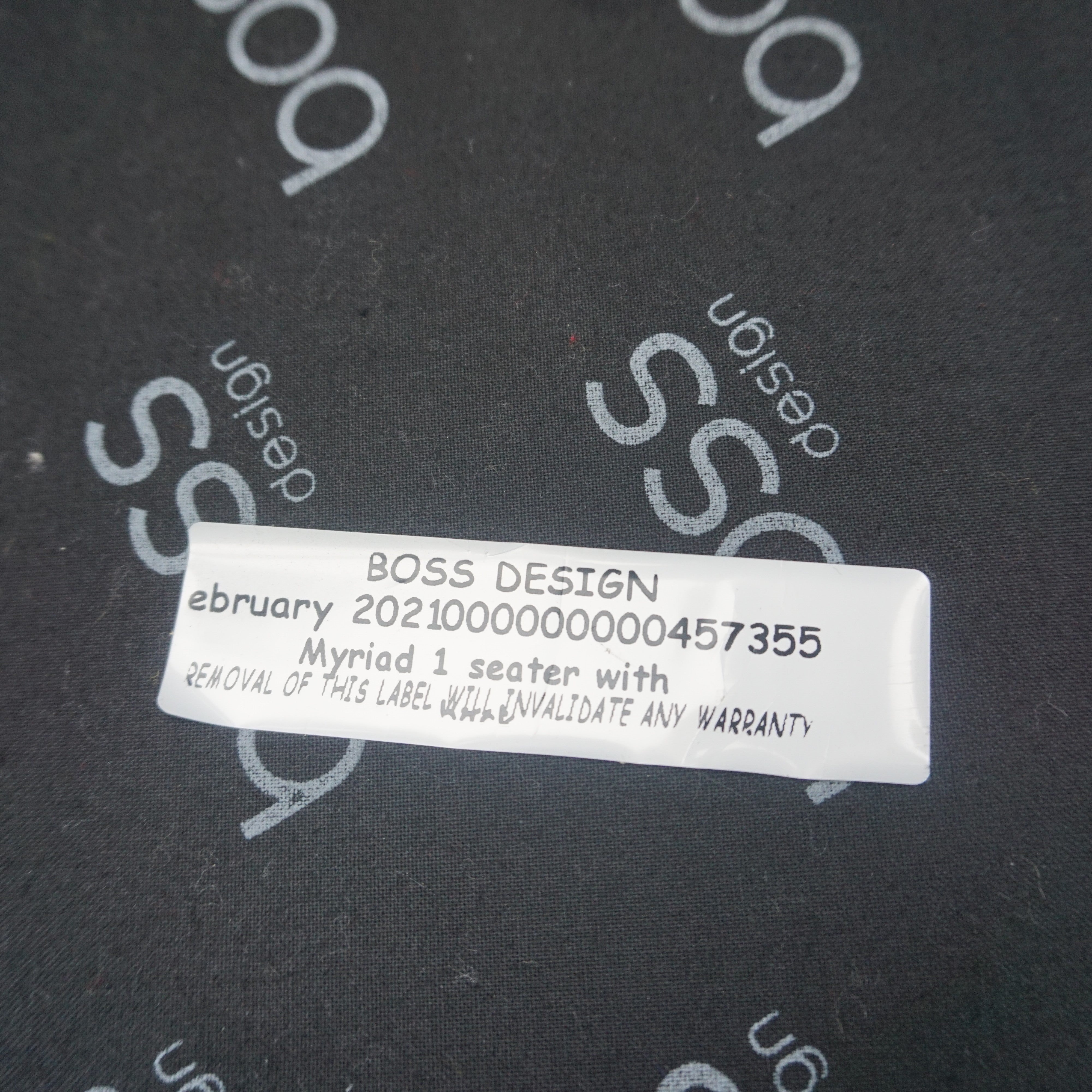 Boss Myriad Design Sessel | Blau Meliert