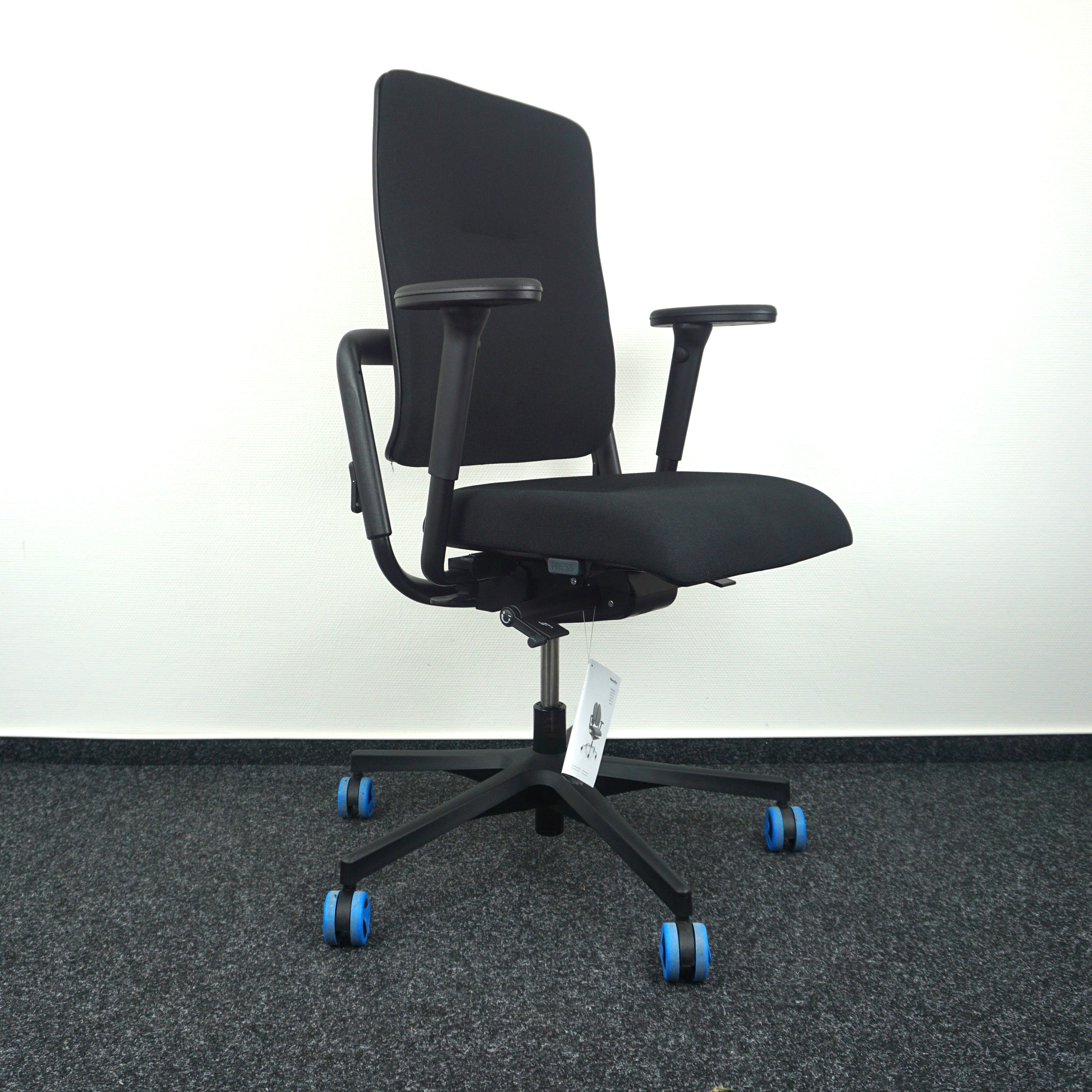 Grahl Xenium Ergonomischer Bürodrehstuhl Schwarz Seitenansicht