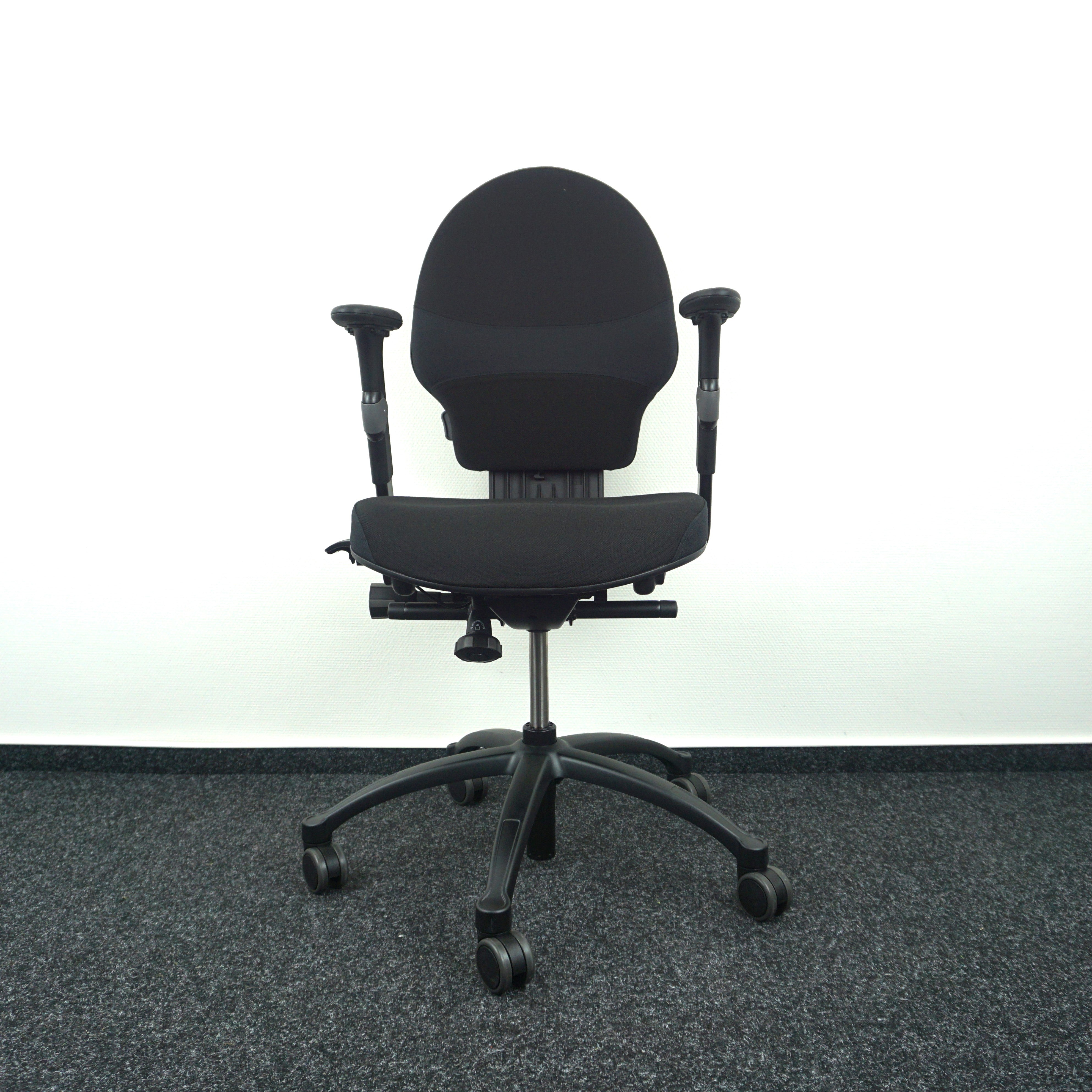 RH Extend 100 Ergonomischer Bürodrehstuhl Schwarz Vorderseite