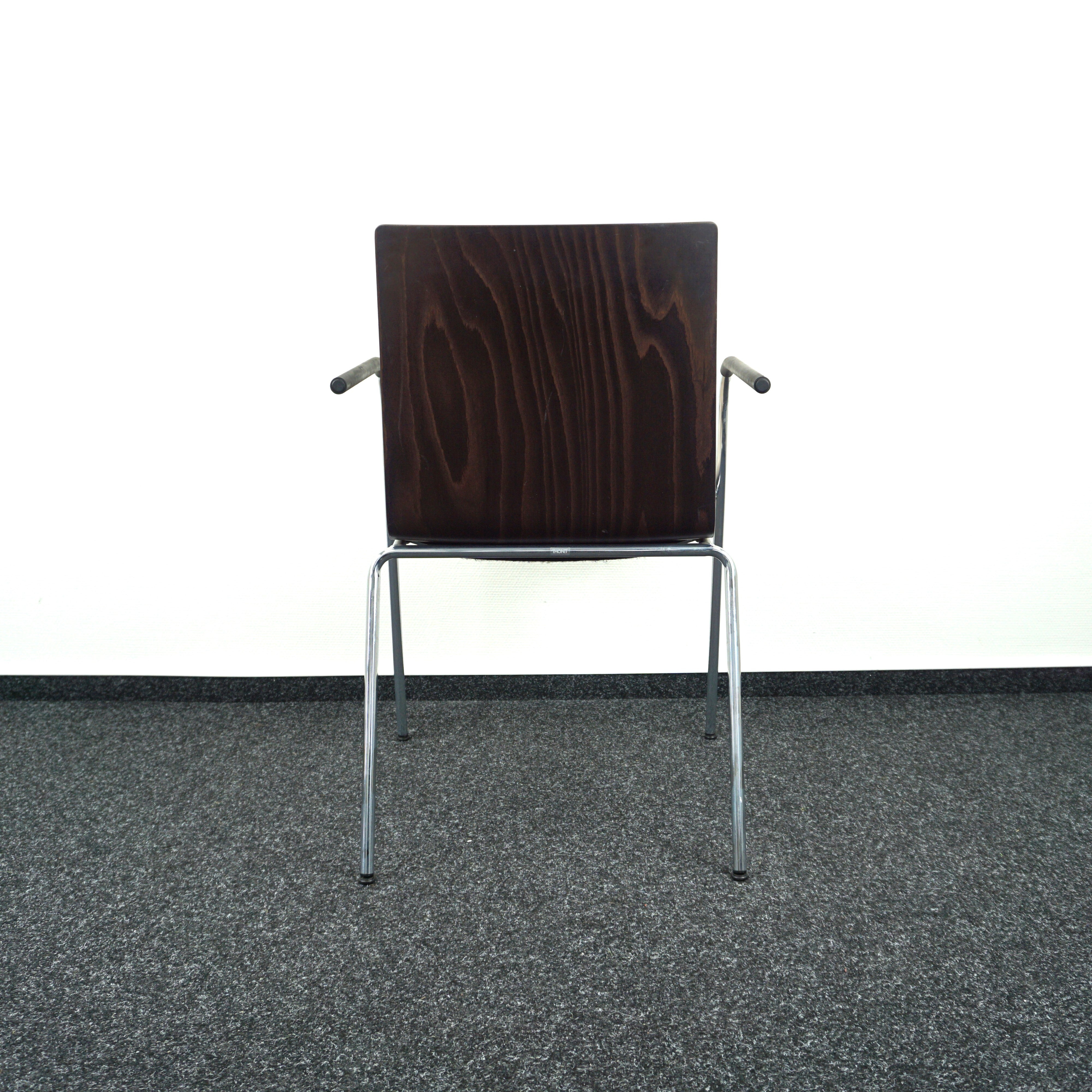 Thonet S160 Konferenzstuhl | Holz | Beige