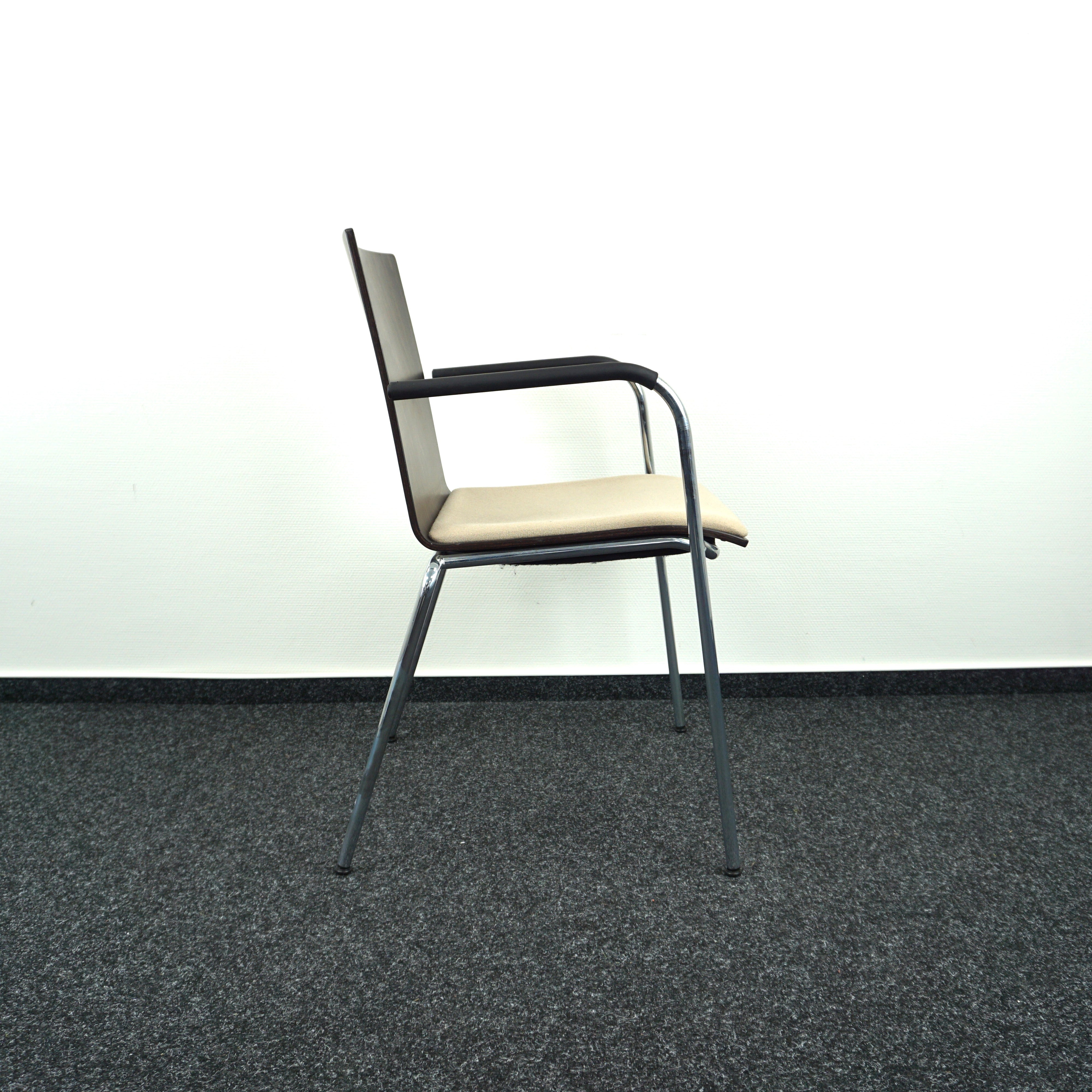 Thonet S160 Konferenzstuhl | Holz | Beige