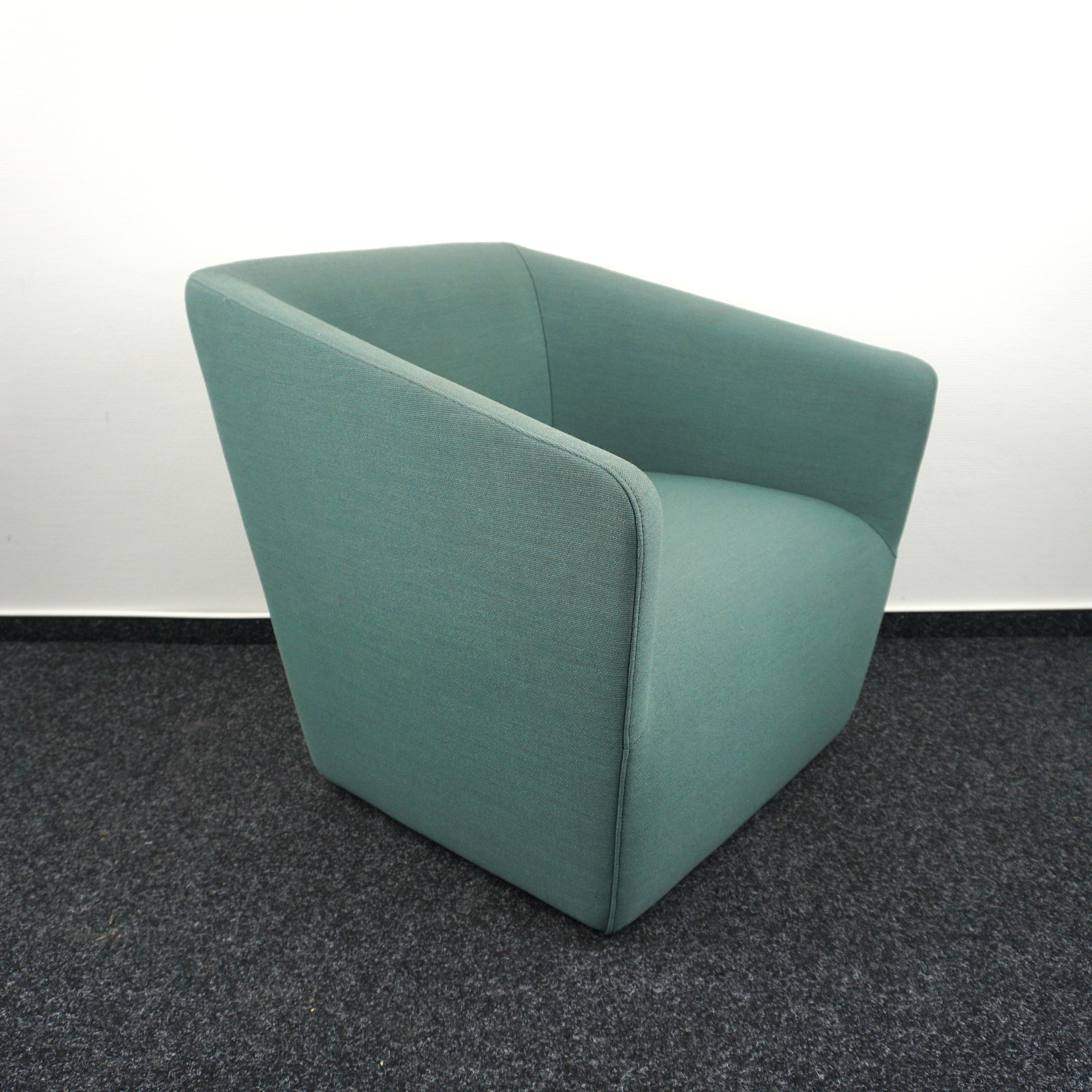 Vitra Occasional Lounge Chair Gepolstert Grün