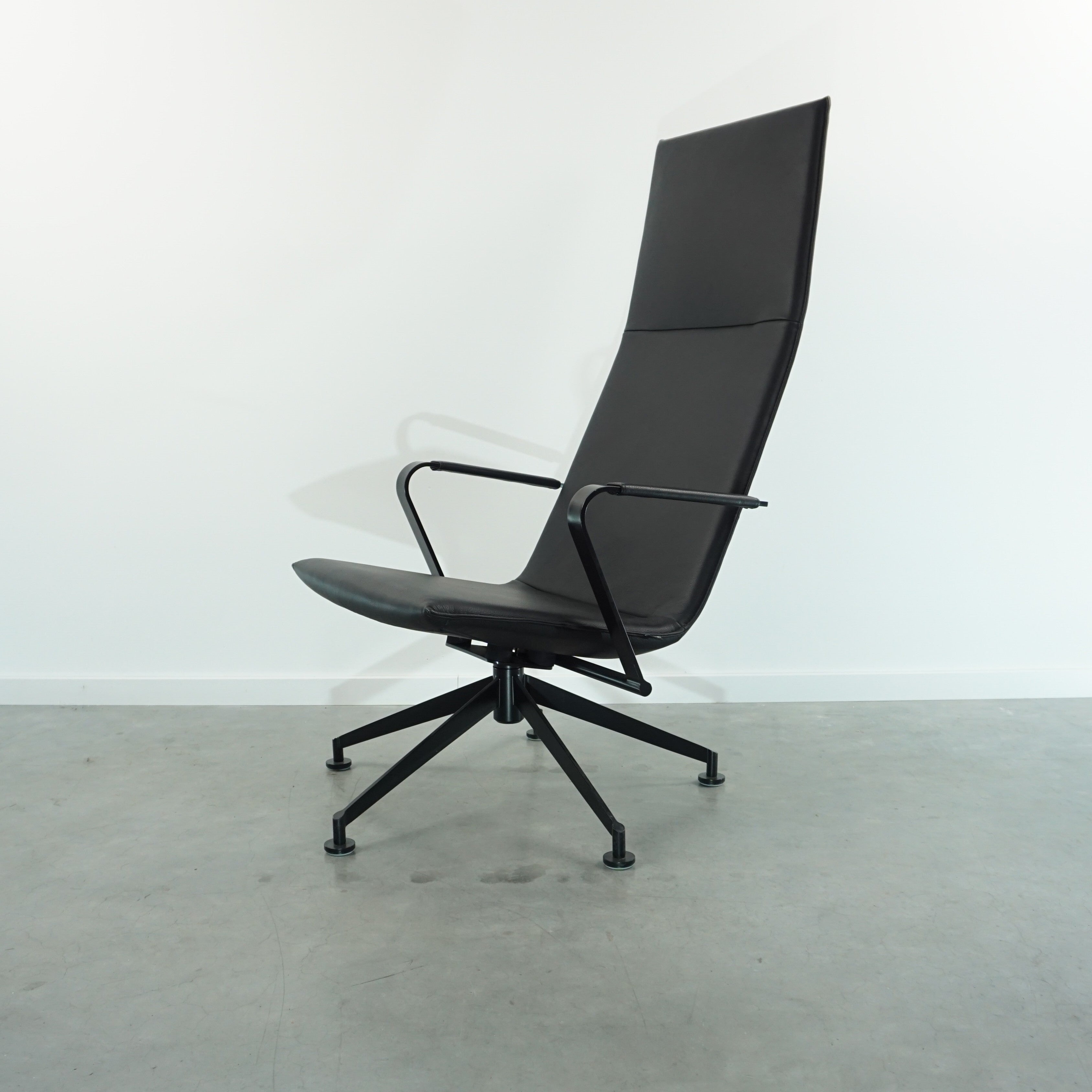Girsberger Jack Lounge Sessel | Leder | Schwarz