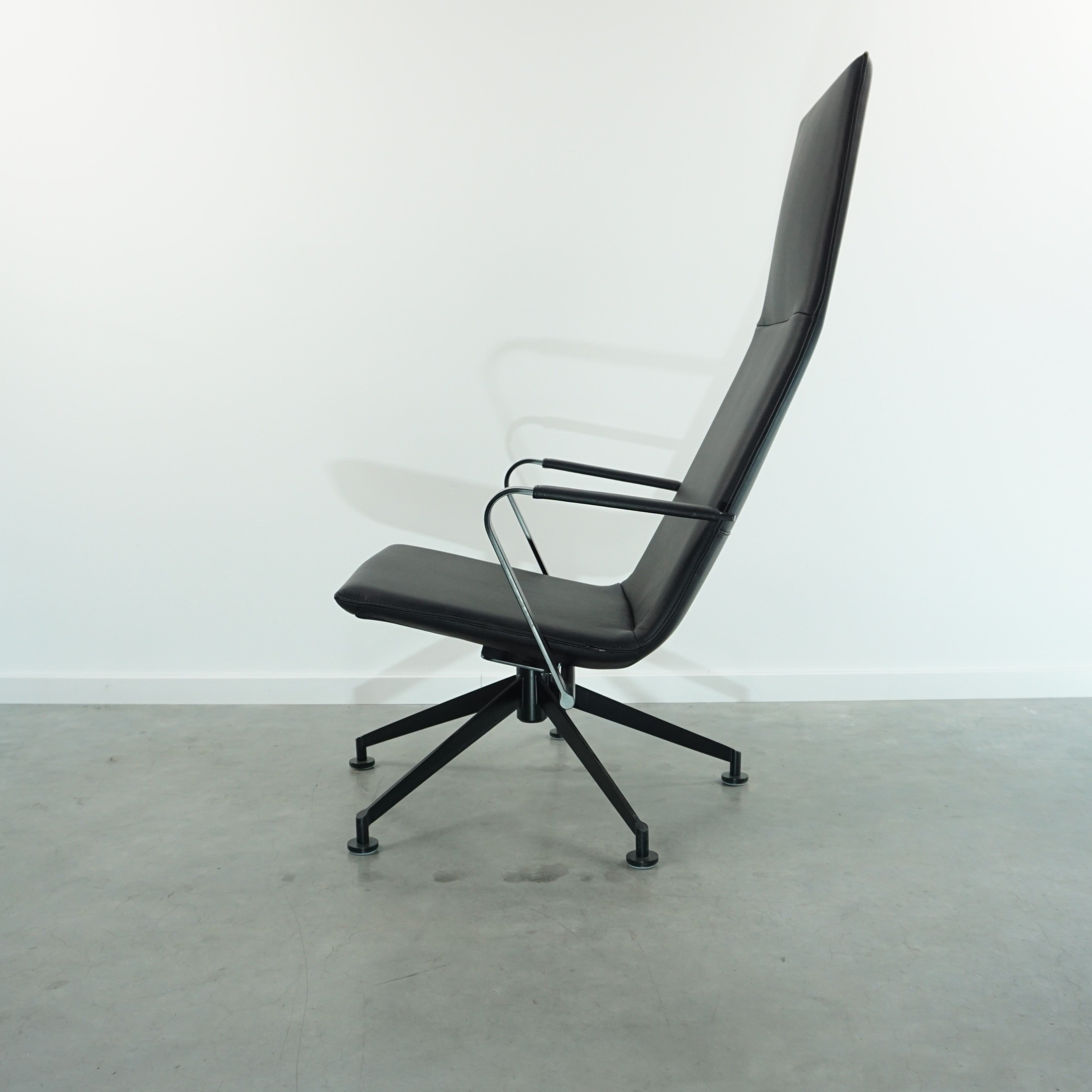 Girsberger Jack Lounge Sessel | Leder | Schwarz
