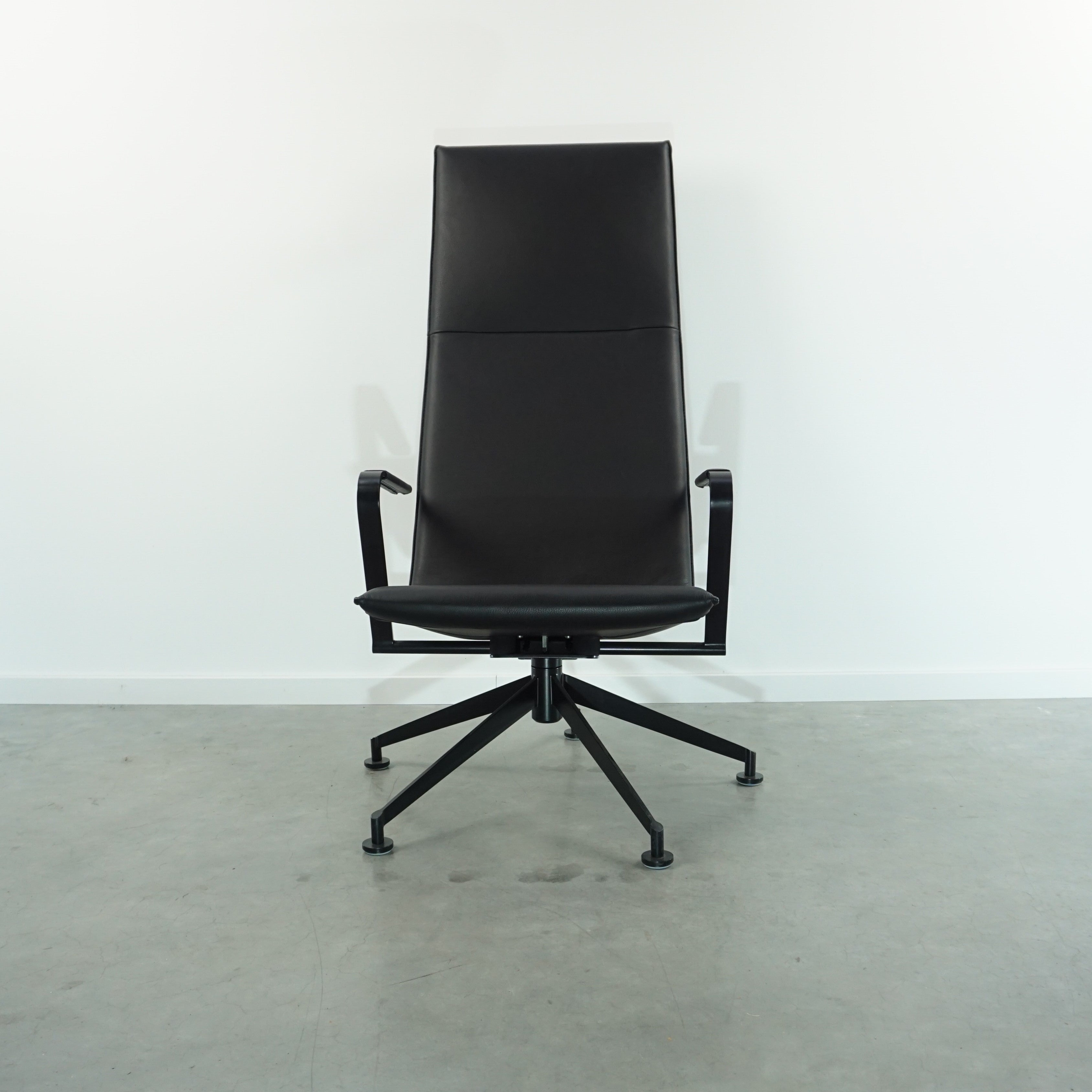 Girsberger Jack Lounge Sessel | Leder | Schwarz