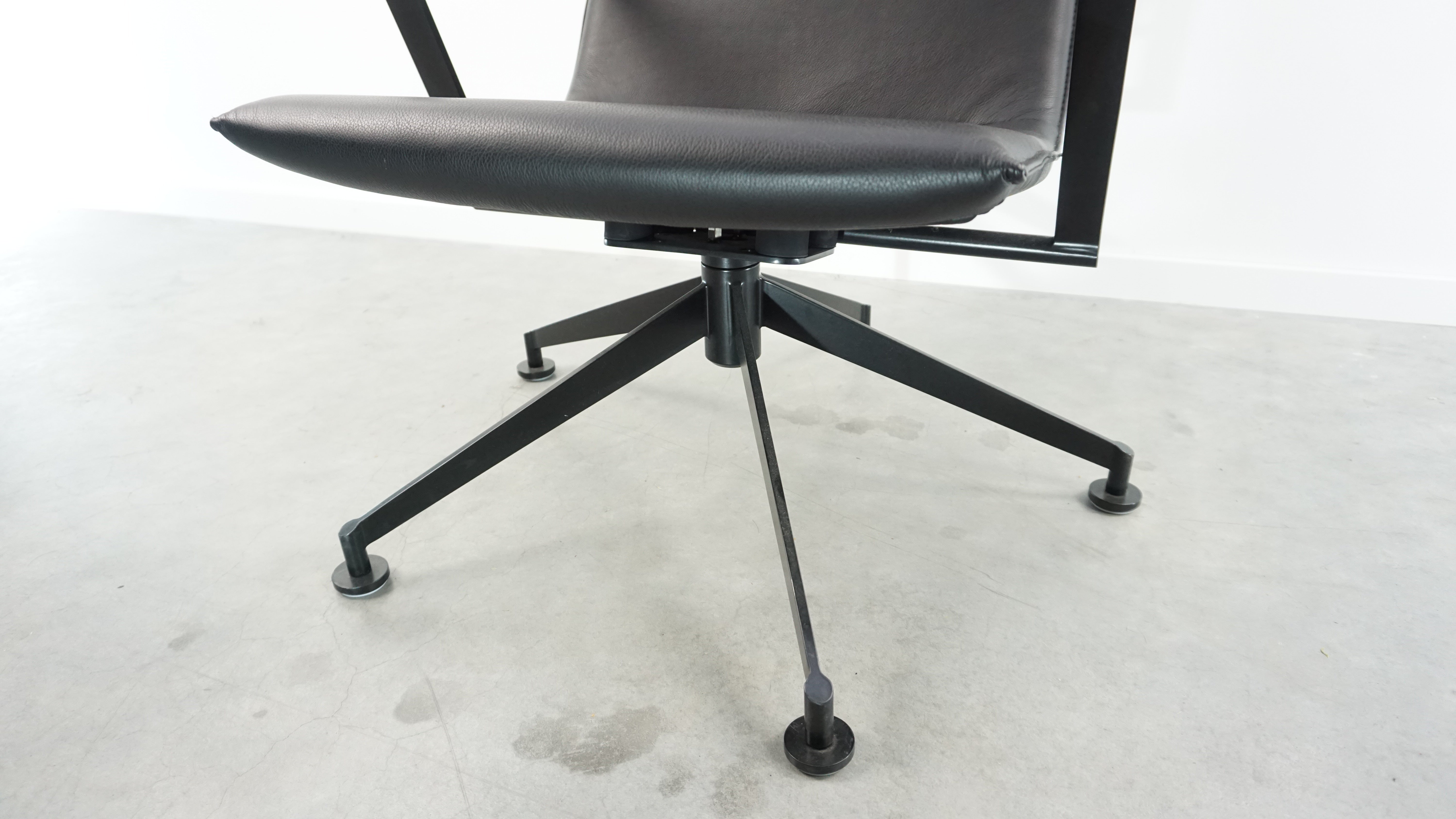 Girsberger Jack Lounge Sessel | Leder | Schwarz