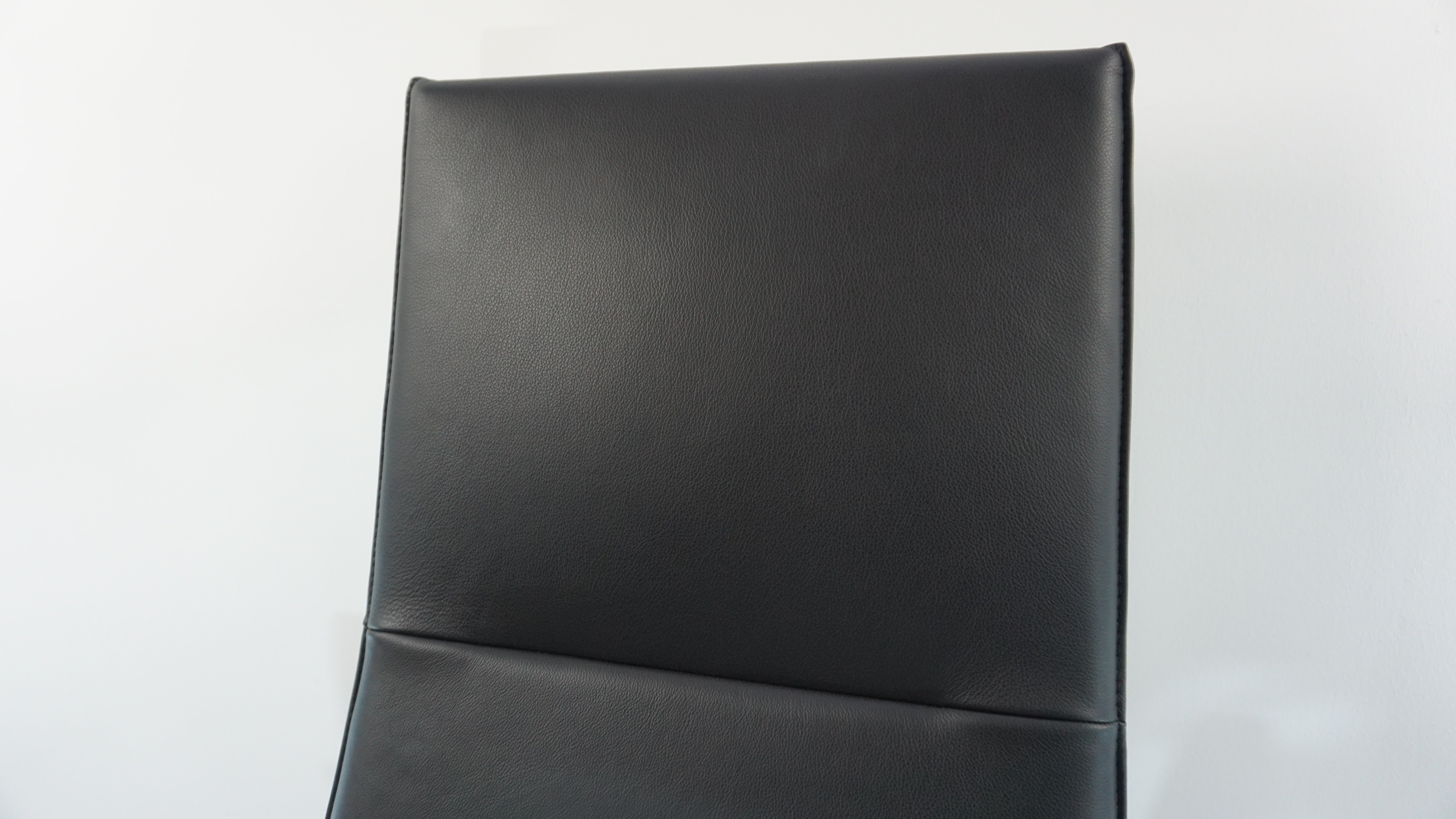 Girsberger Jack Lounge Sessel | Leder | Schwarz