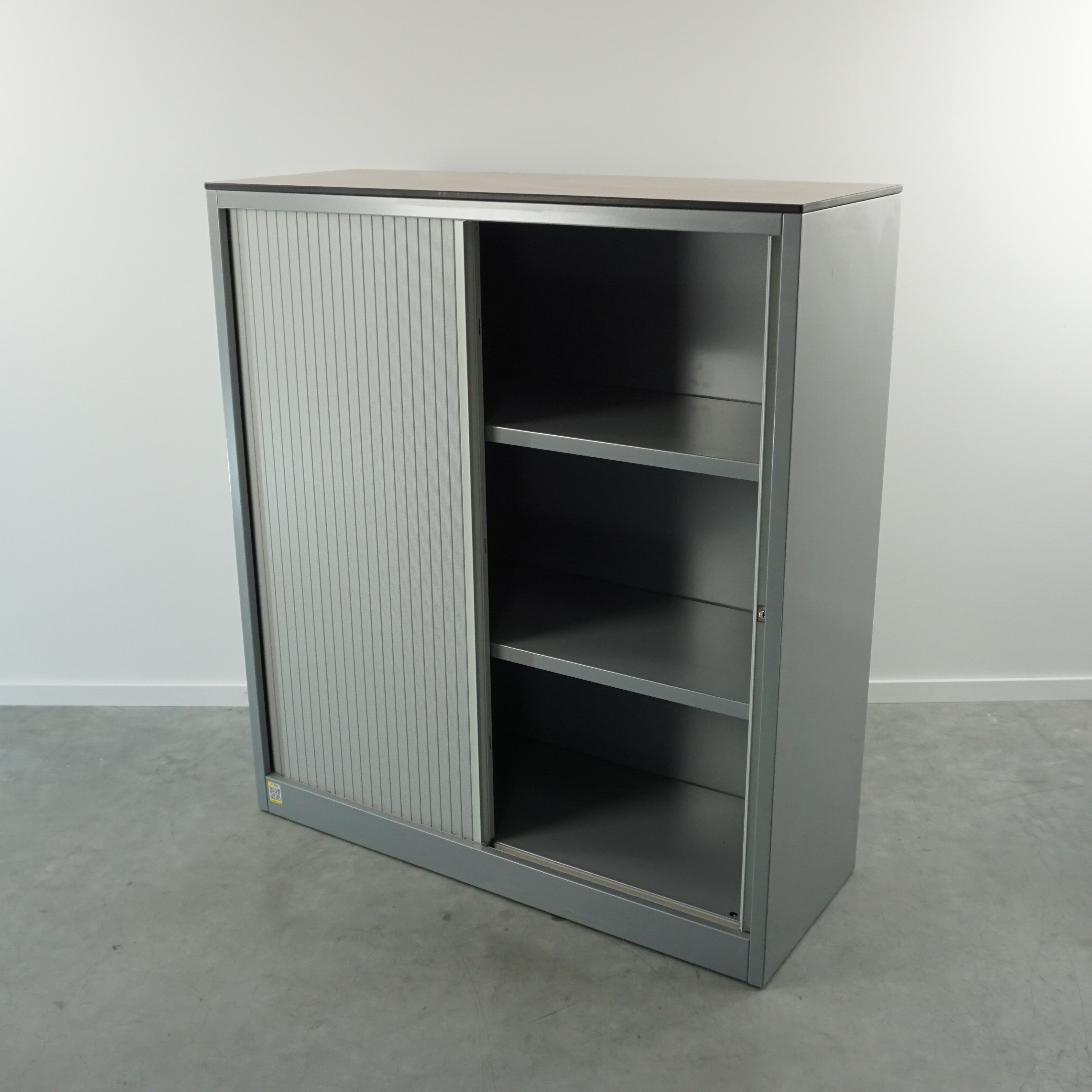 Jalousieschrank | Aktenschrank | 134 x 120 x 45,5 cm | Grau