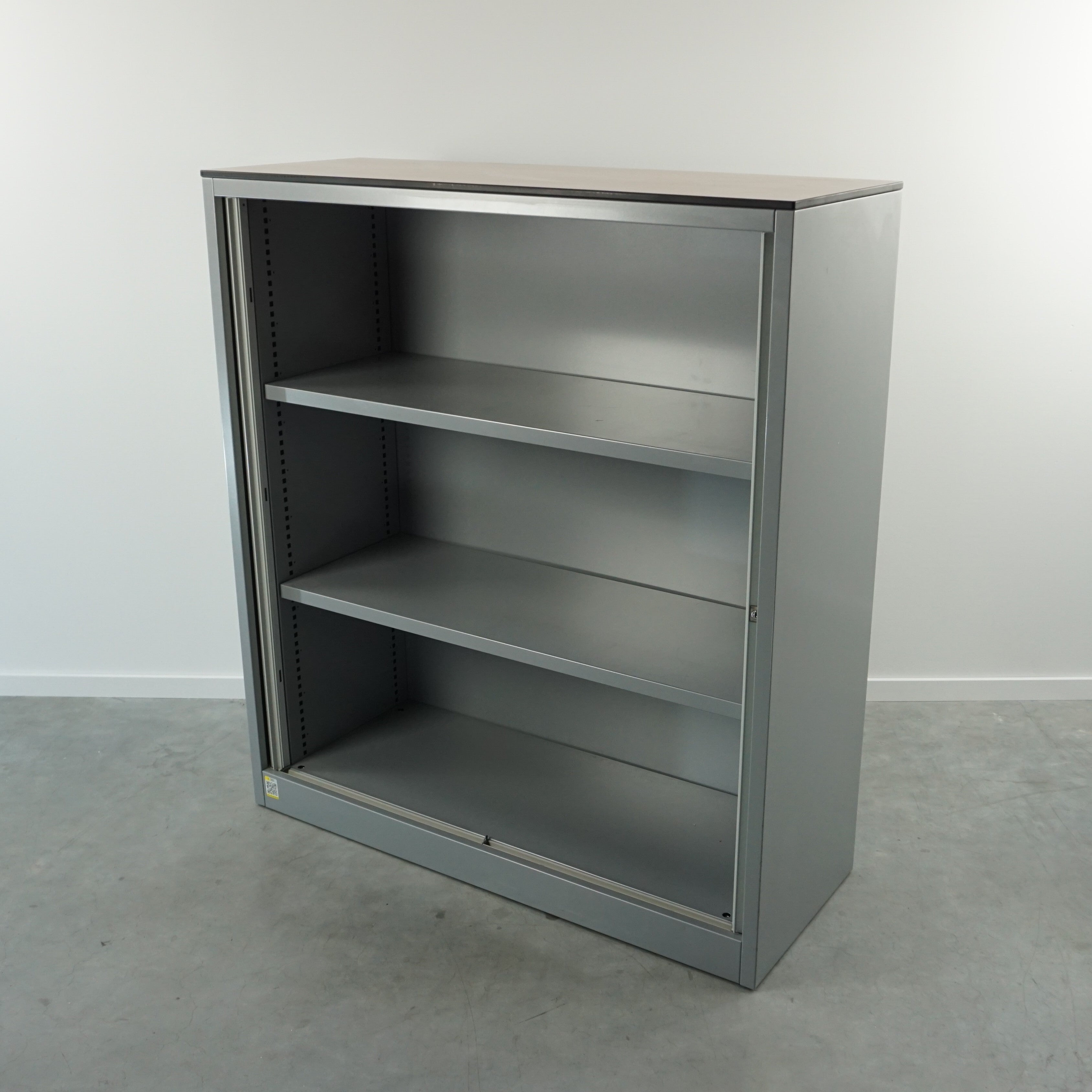 Jalousieschrank | Aktenschrank | 134 x 120 x 45,5 cm | Grau