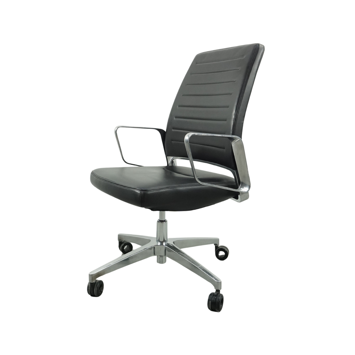 Interstuhl VINTAGEis5 Bürostuhl | Leder | Schwarz