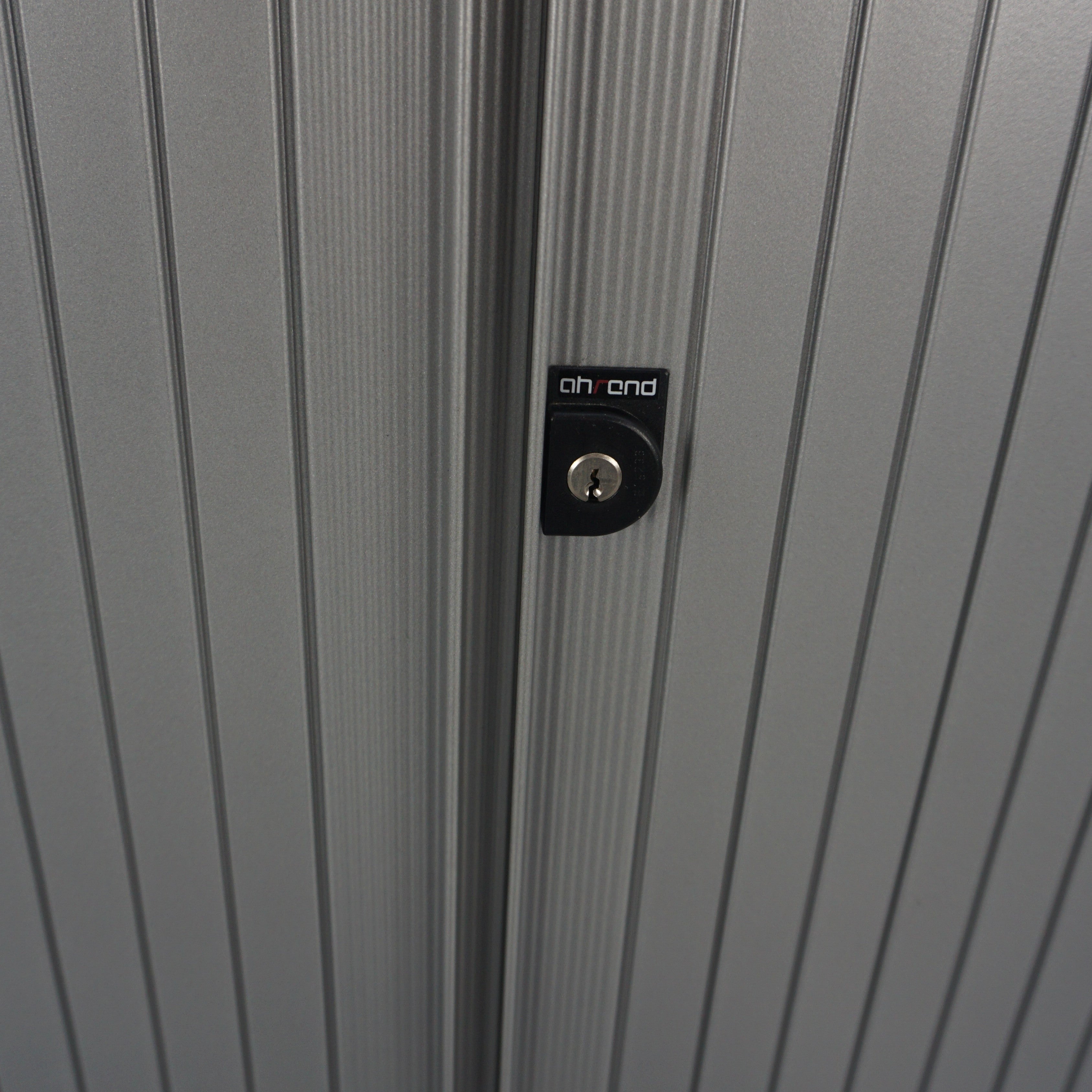 Ahrend Jalousieschrank | Rolladen | Silbergrau | 193 x 120 x 45 cm | 5 OH
