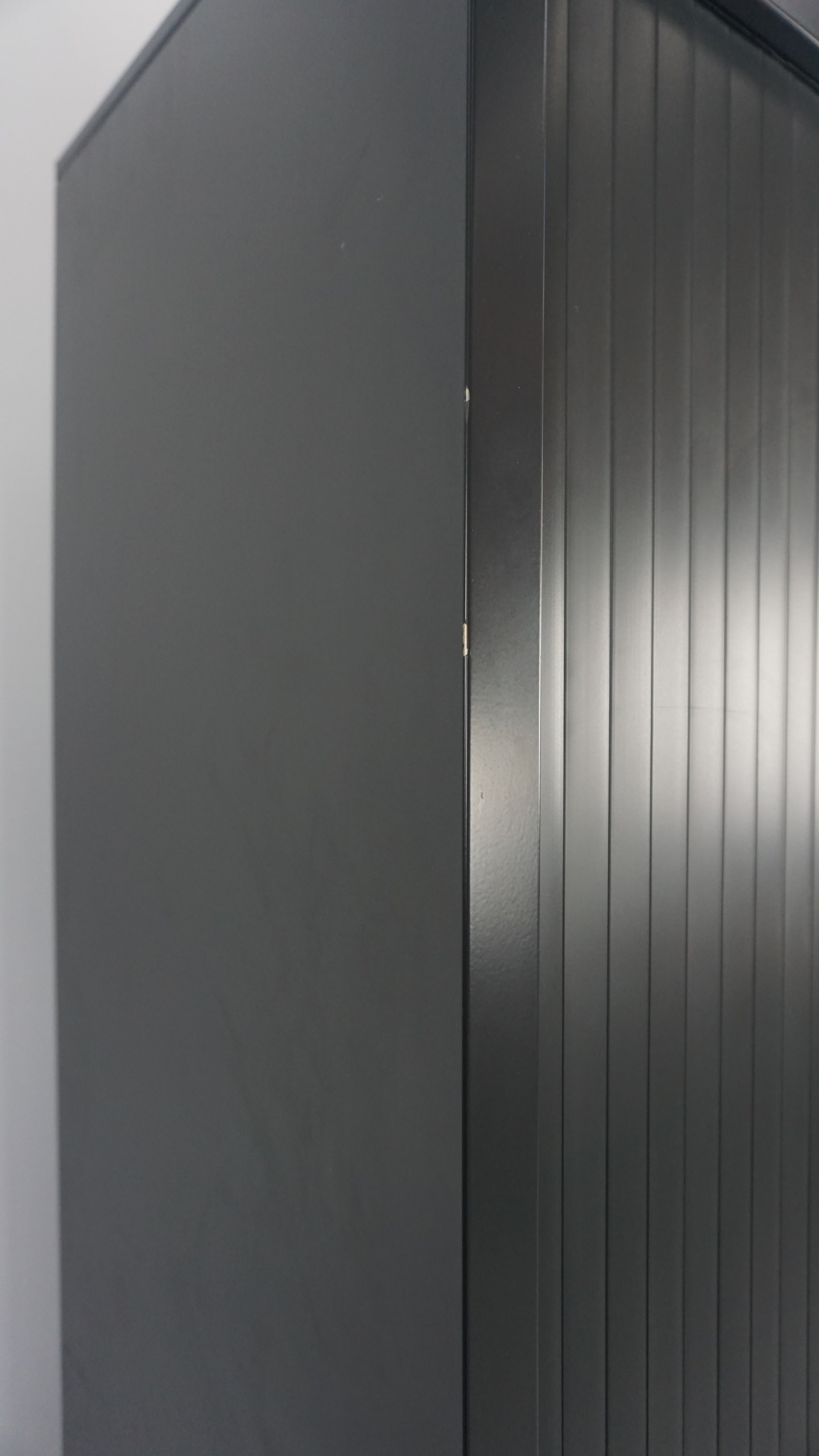 Steelcase Jalousieschrank | 199 x 120 x 43 cm | Anthrazit | 5 OH