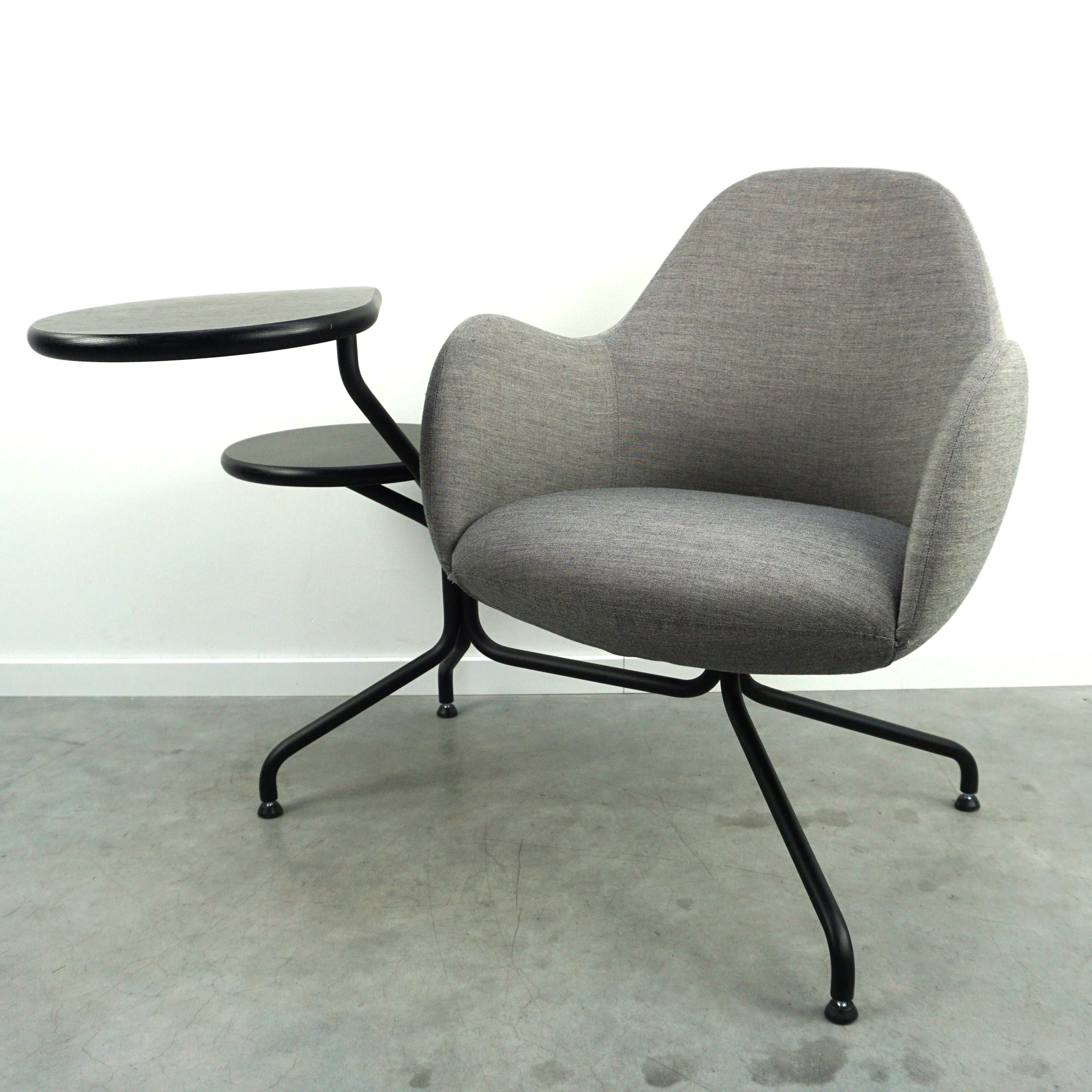 Blå Station Wilmer CT Designsessel | Multifunktionssessel | Hellgrau