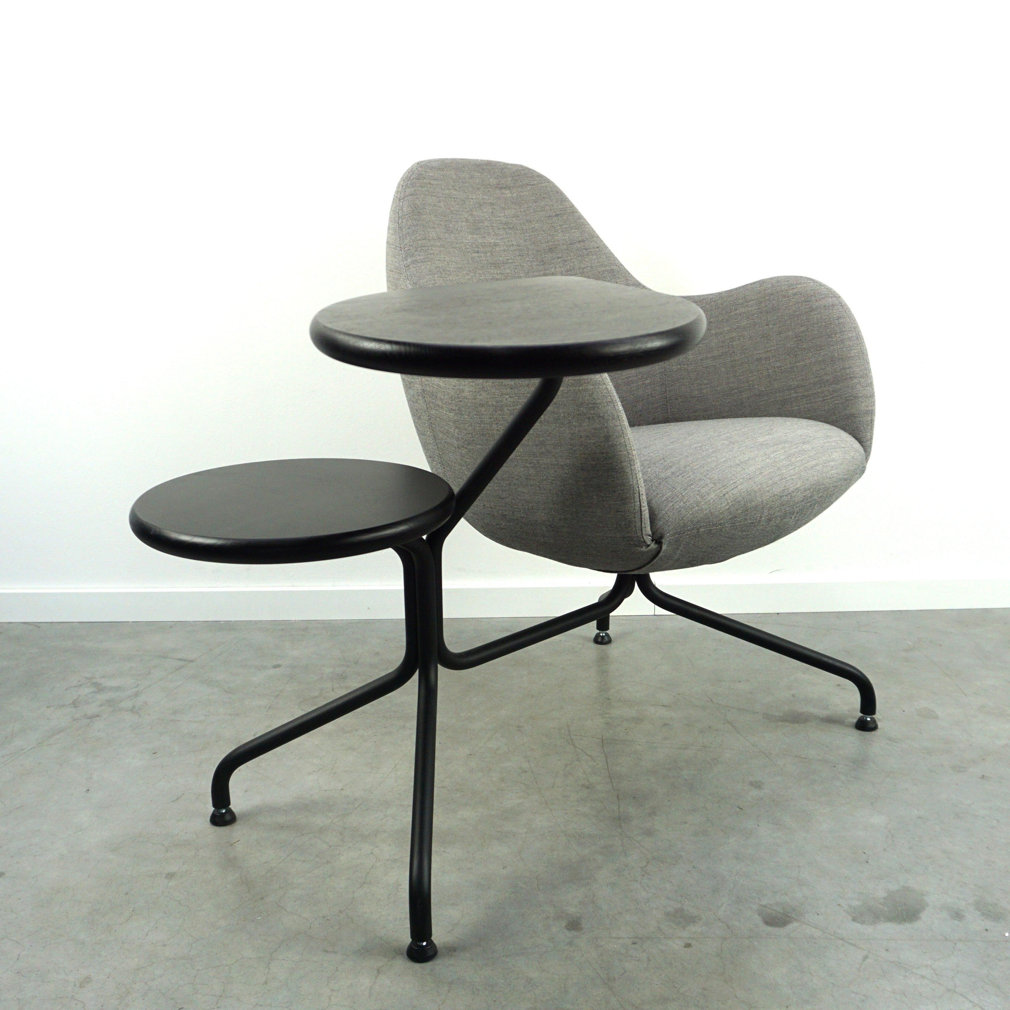 Blå Station Wilmer CT Designsessel | Multifunktionssessel | Hellgrau