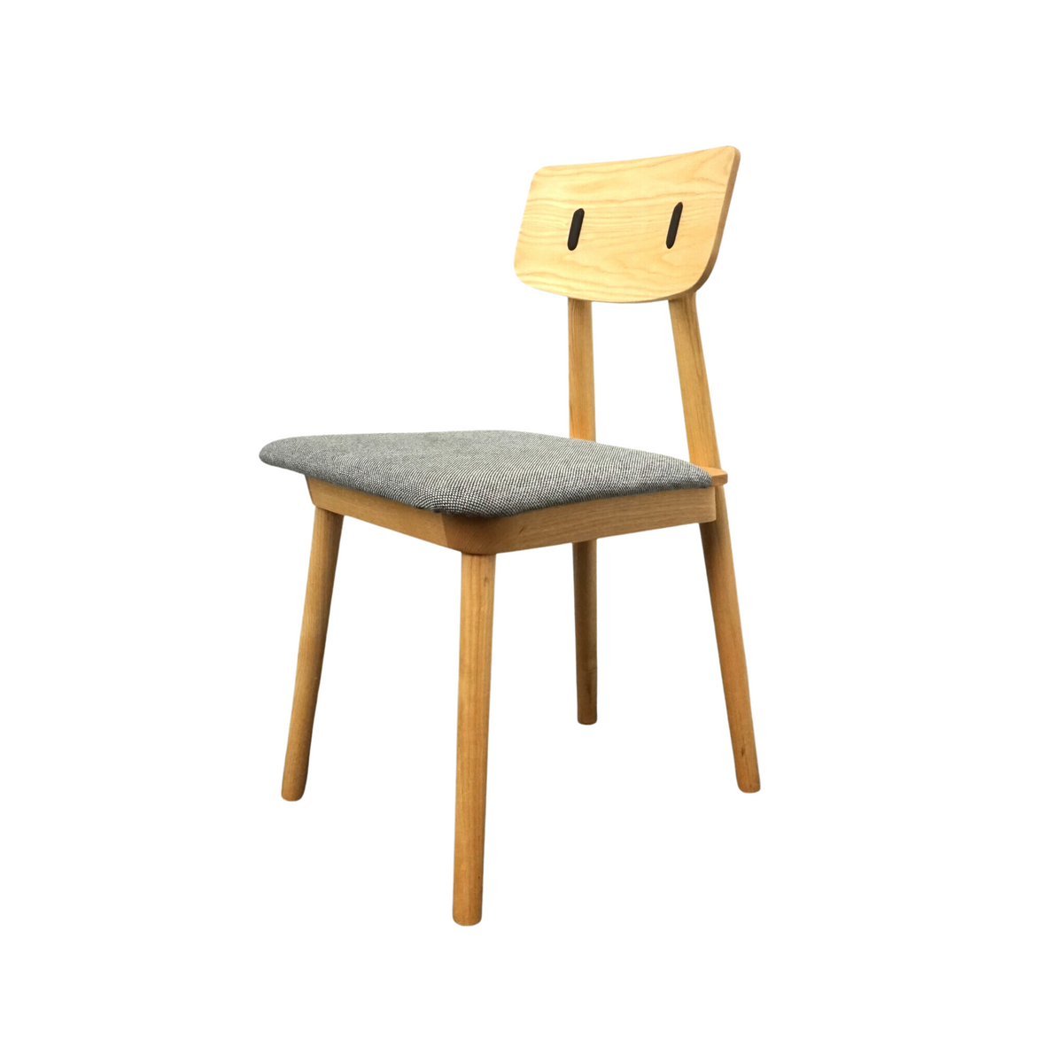 DeVorm Clip Chair Design Stuhl | Holz | Beige Stoff