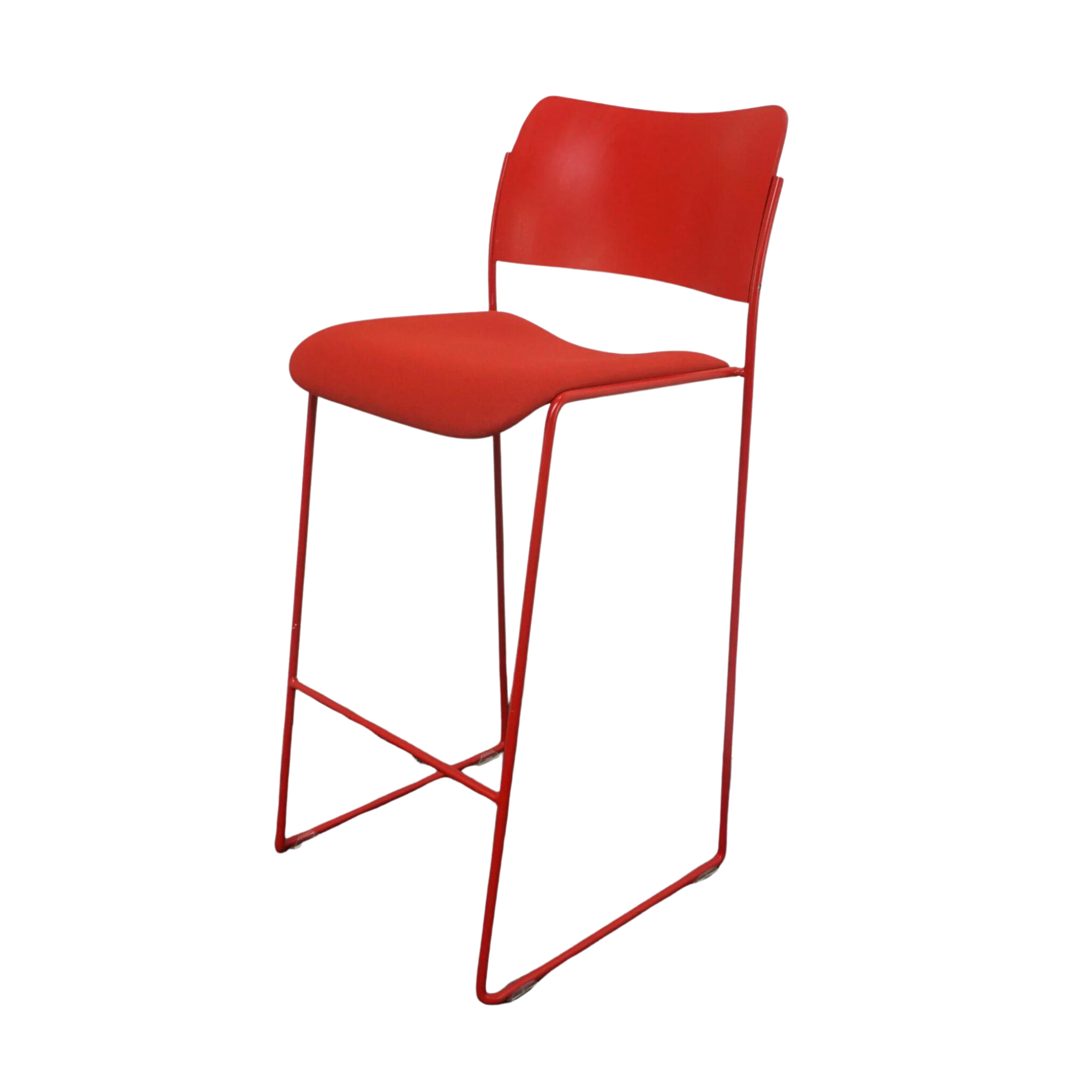 Design Barhocker | Rot | Sitzhöhe ca. 78 cm