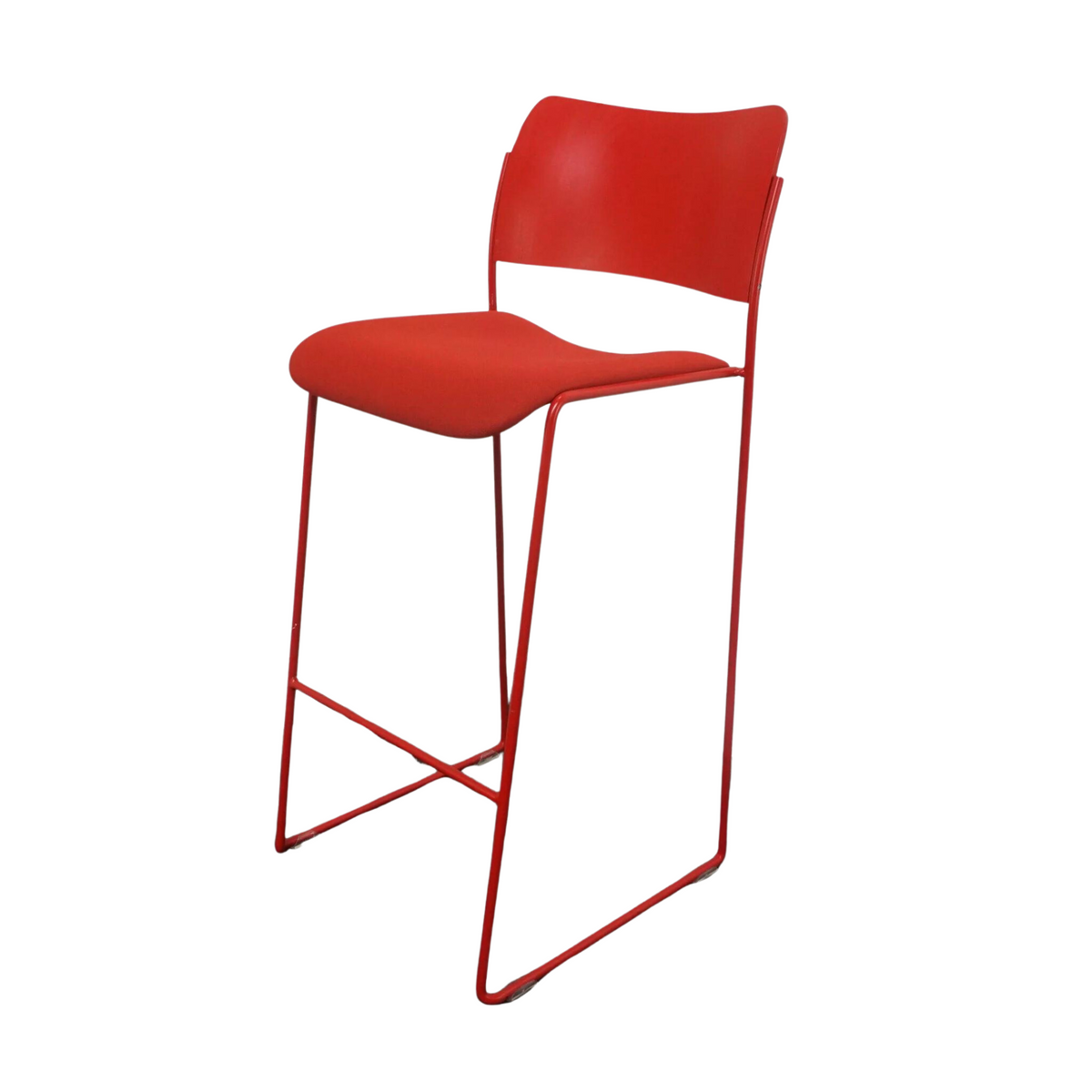 Design Barhocker | Rot | Sitzhöhe 78 cm