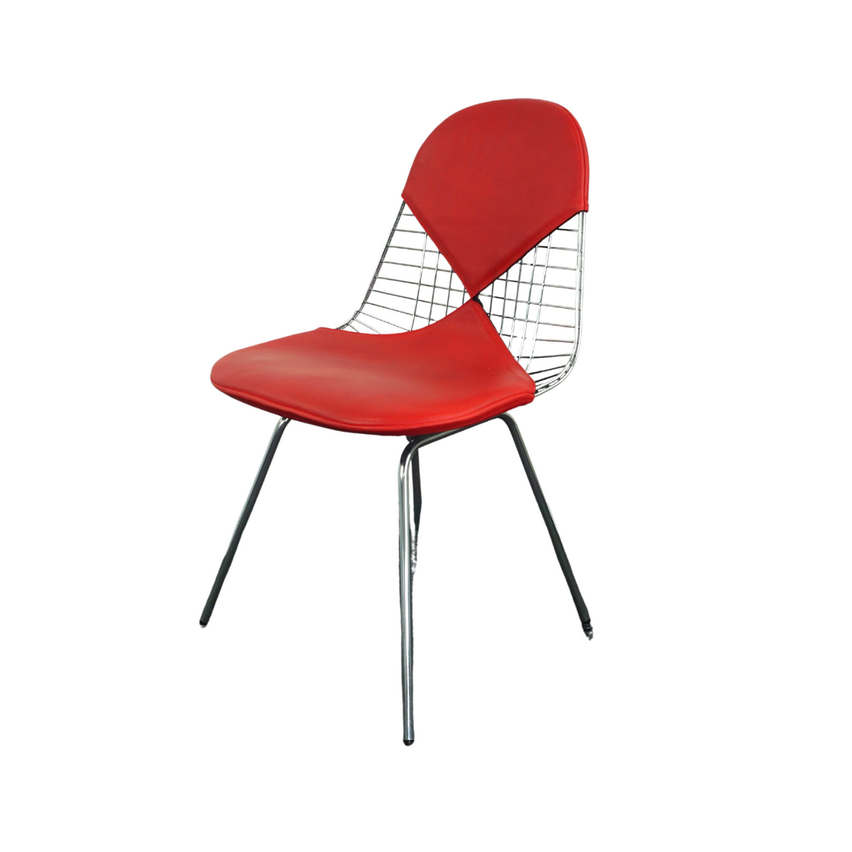 Vitra Eames Wire Chair DKX 2 Designstuhl Rot