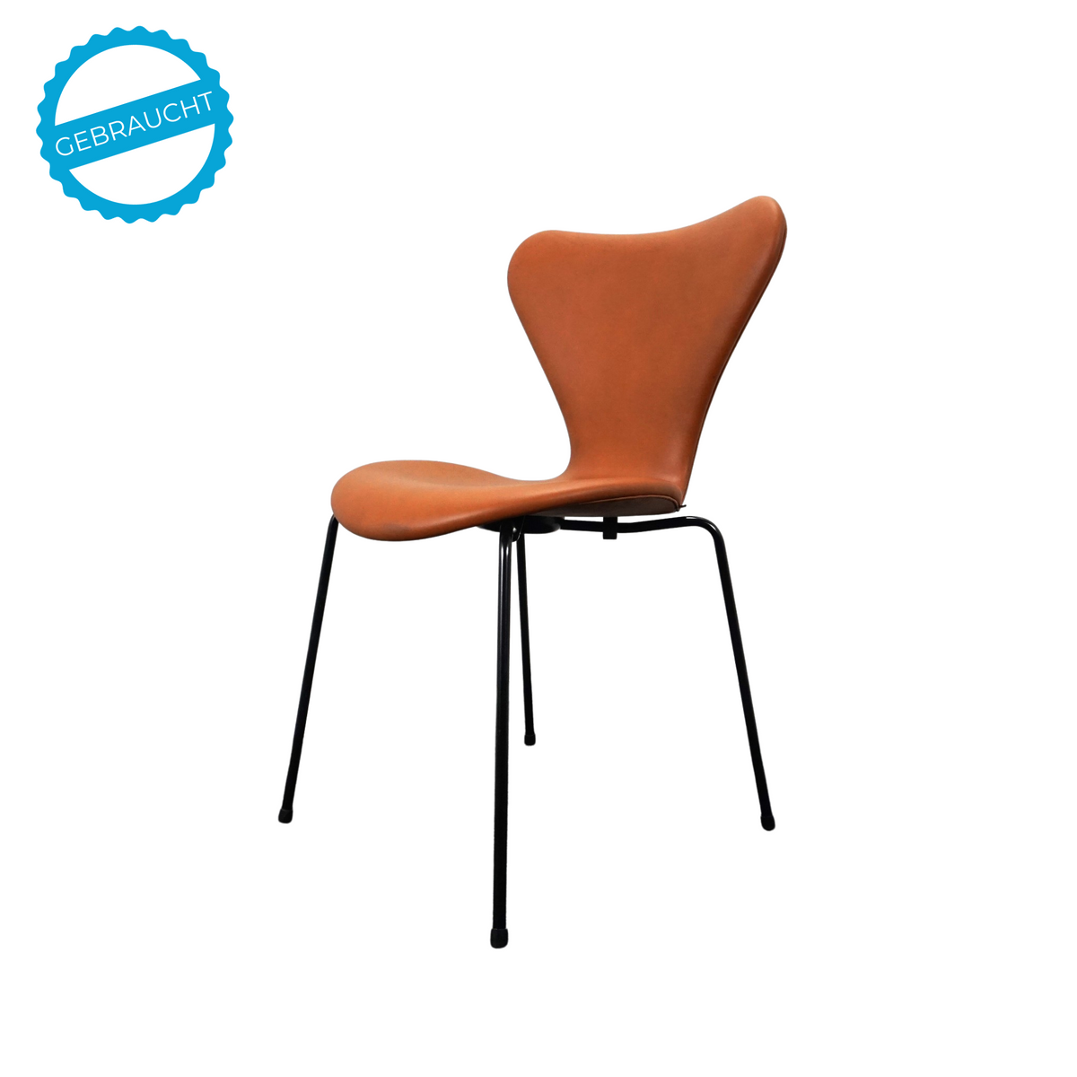 Fritz Hansen Serie 7 Design Stuhl | Modell 3107 |  Leder Grace