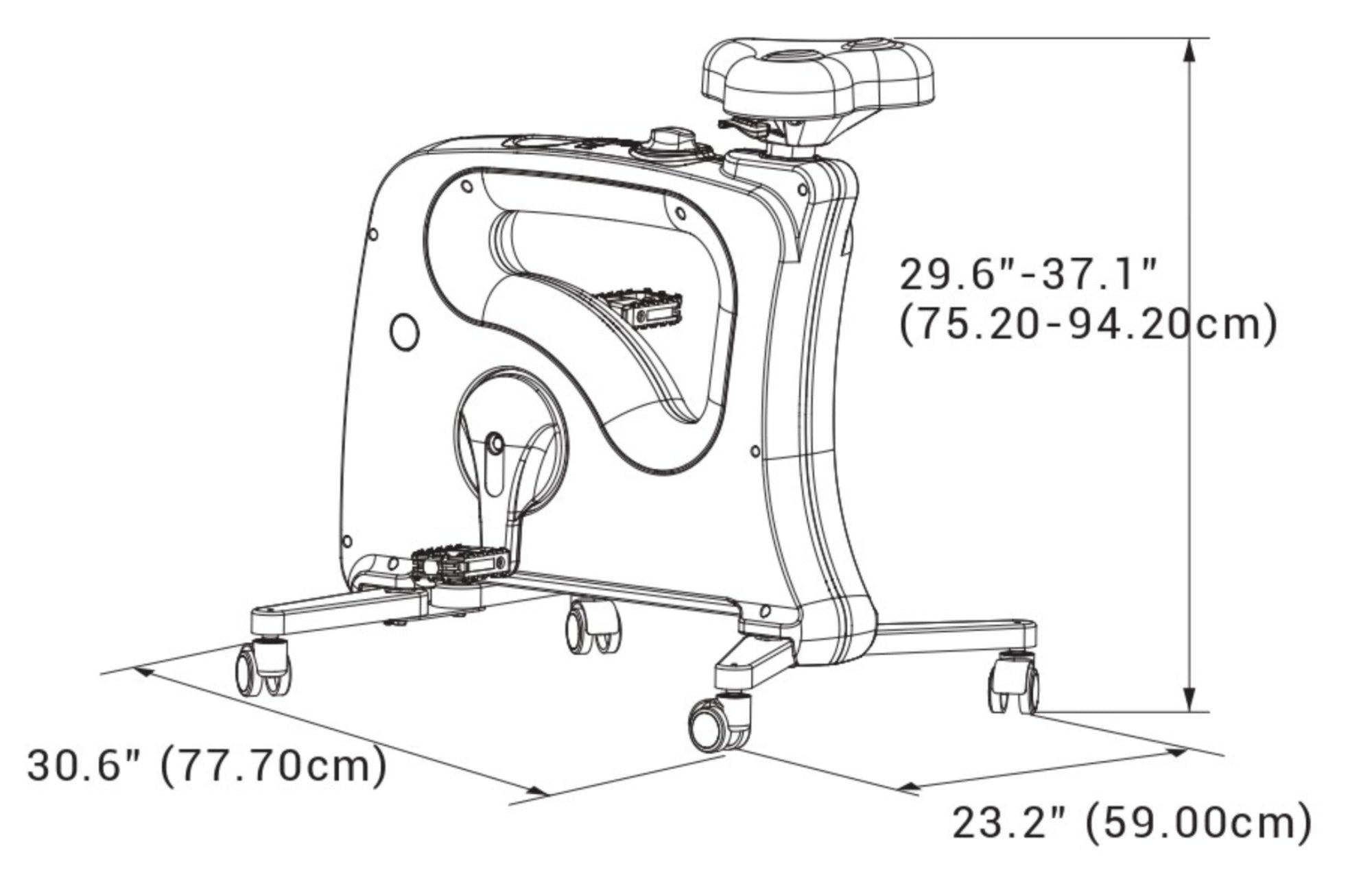 Euroseats Tournette Schreibtisch Fahrrad