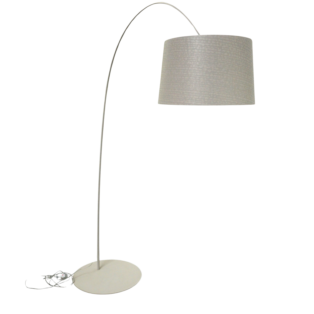 Foscarini Twiggy Terra Design Lampe | Bogenlampe | Stehleuchte | Grau / Beige