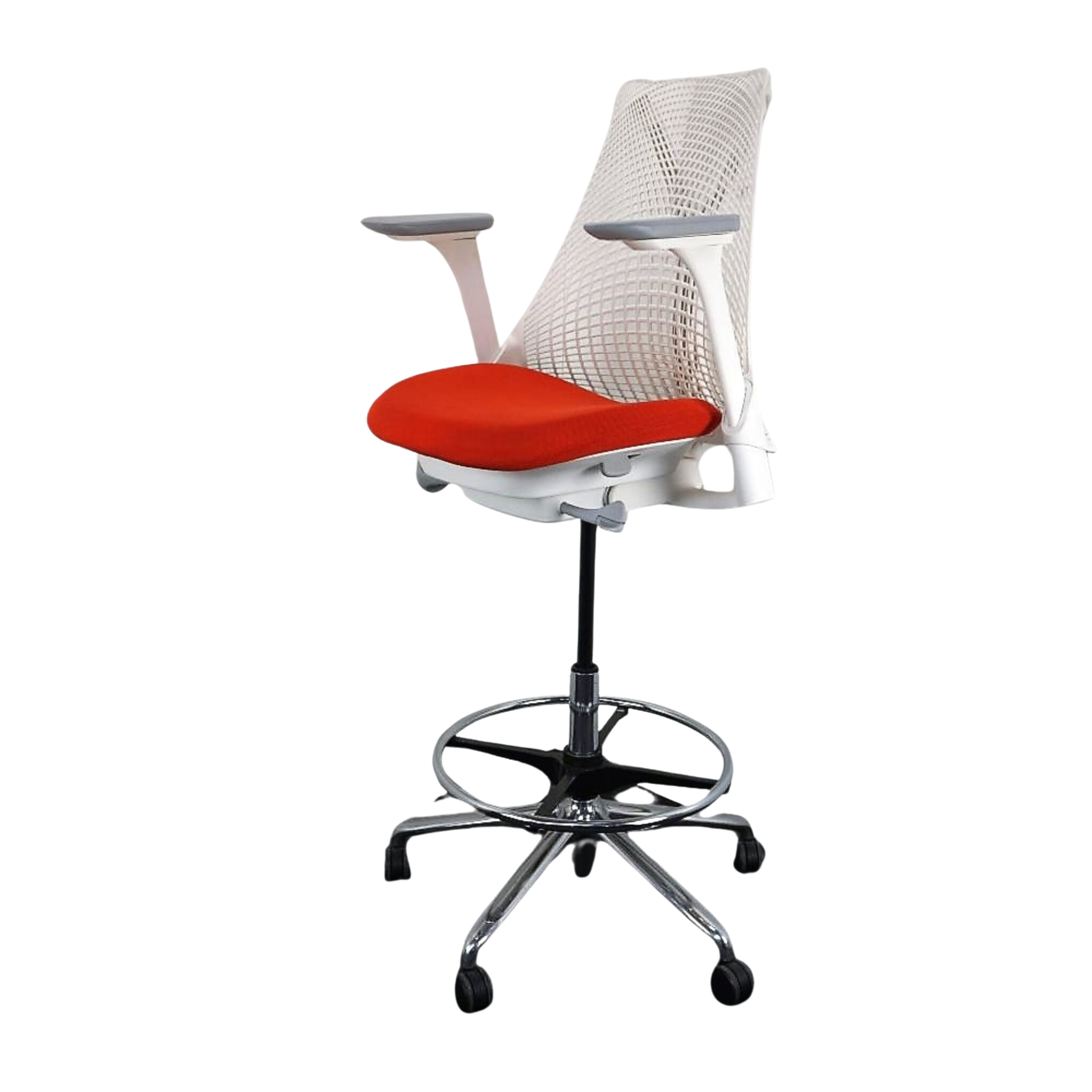 Herman Miller Sayl Bürodrehstuhl Orange-Weiß