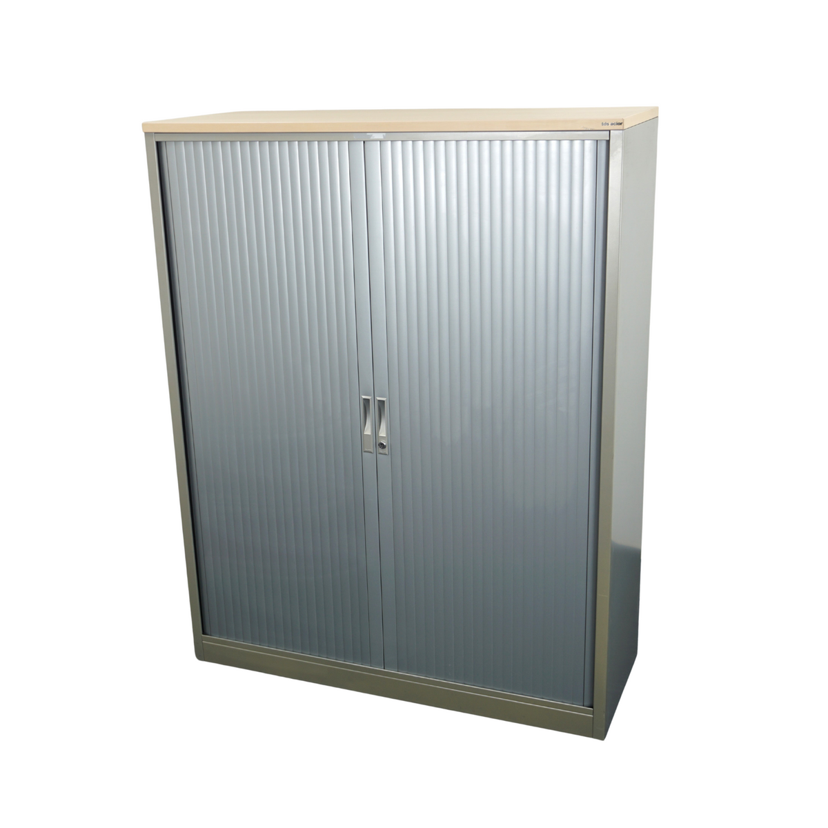 TDS Aktenschrank | 153 x 120 x 46,5 cm | Grau | Metall | 4 OH